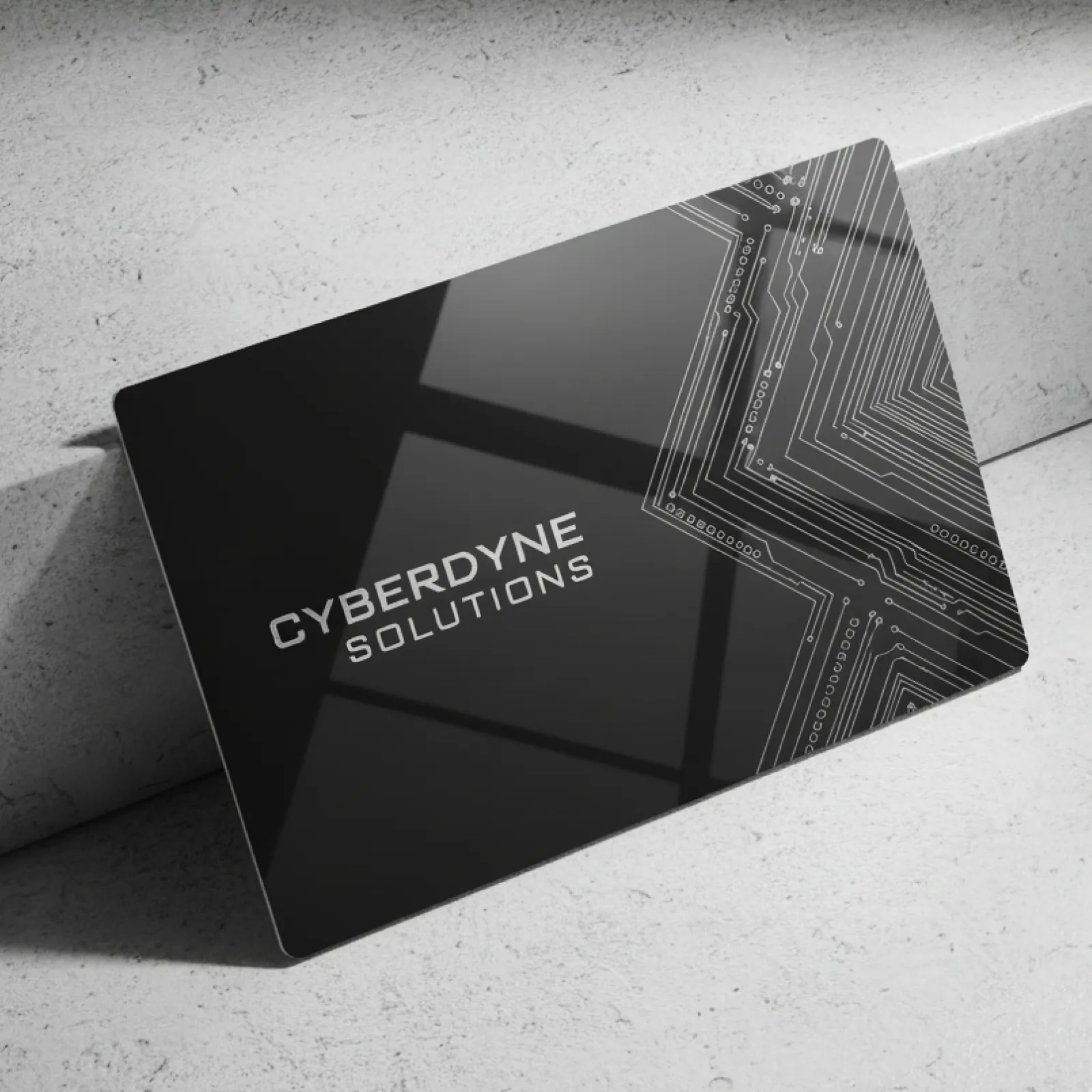 0.76 mm Black Aluminum Business Cards (15 pcs) - Image 2