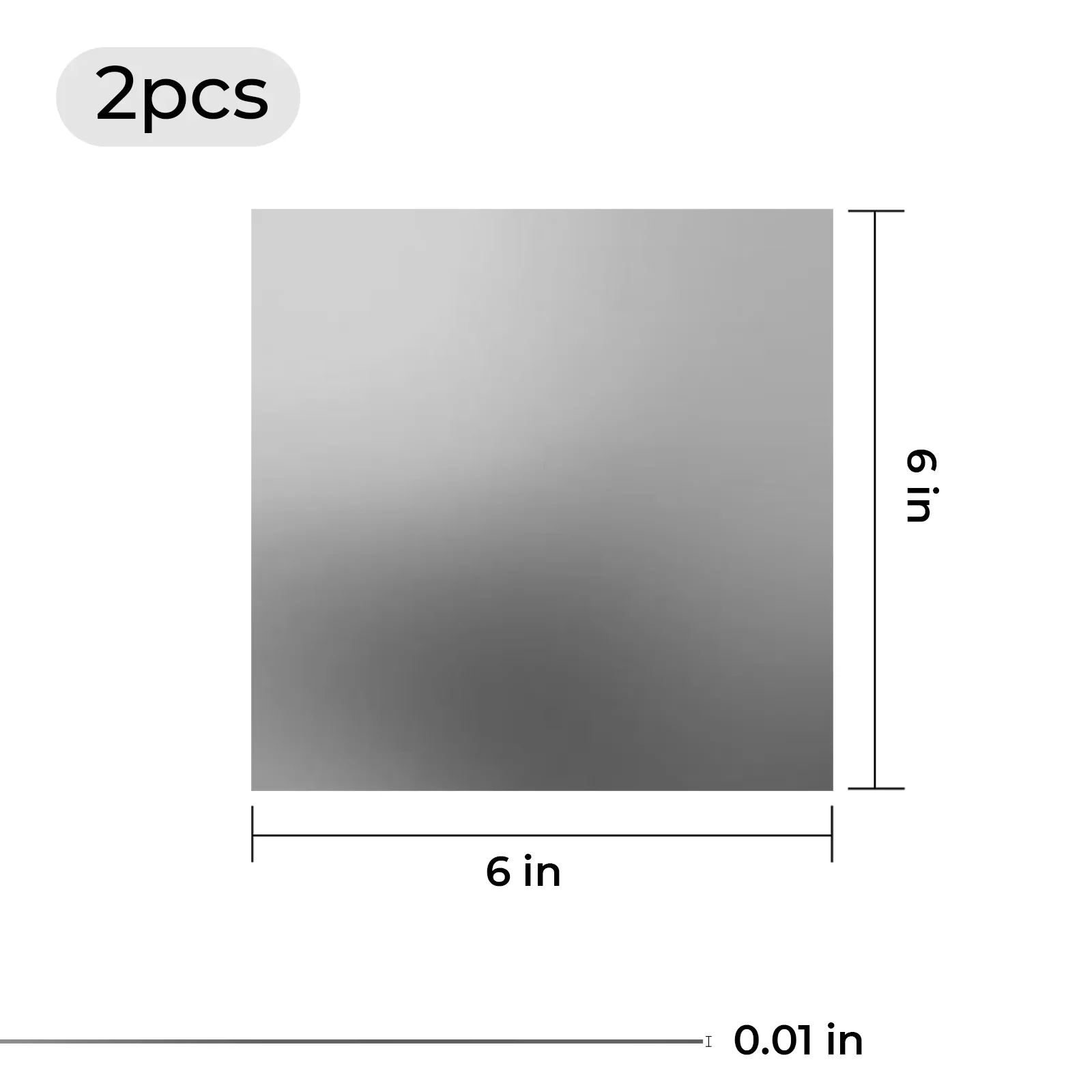 0,3mm 304 Stainless Steel Sheet (2pcs) - Image 3