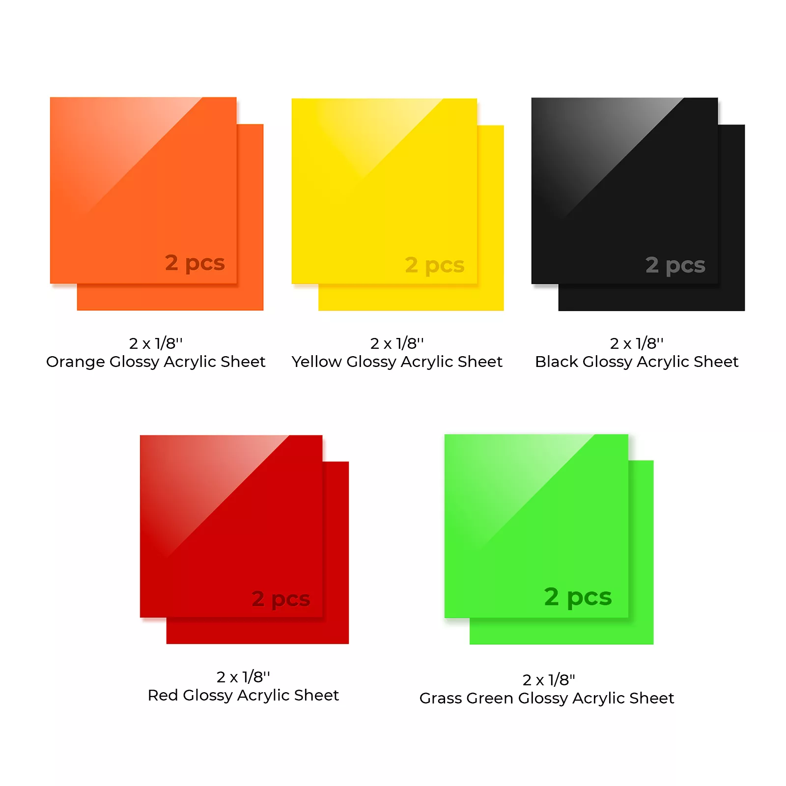 3mm Acrylic Sheets Trial Kit (10pcs) - Image 3