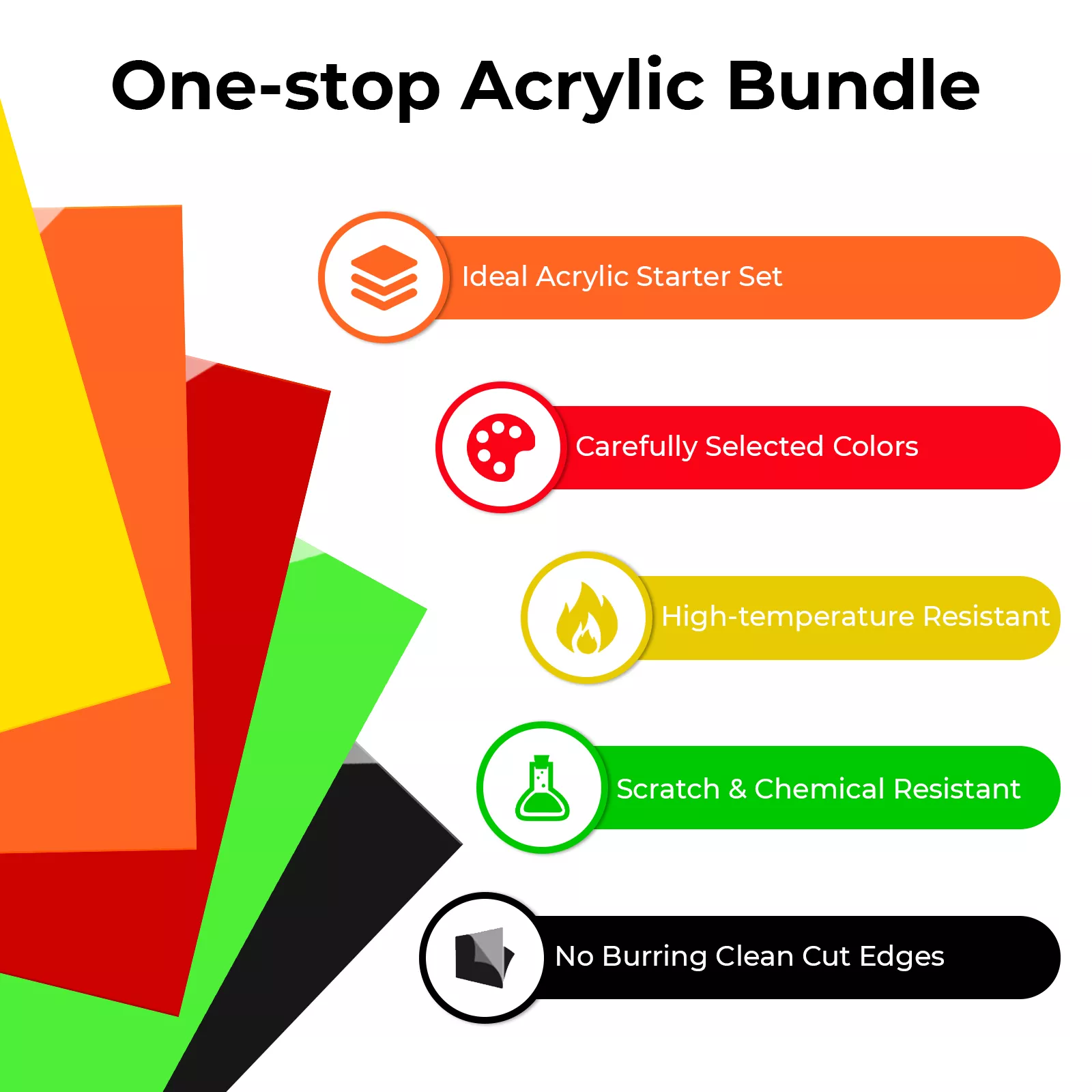 3mm Acrylic Sheets Trial Kit (10pcs) - Image 5