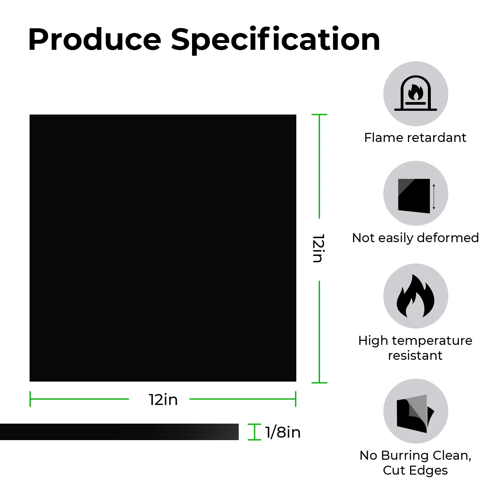 3mm Black Fire Retardant Acrylic Sheet Plexiglass for Diode Laser Cutting (3pcs) - Image 3
