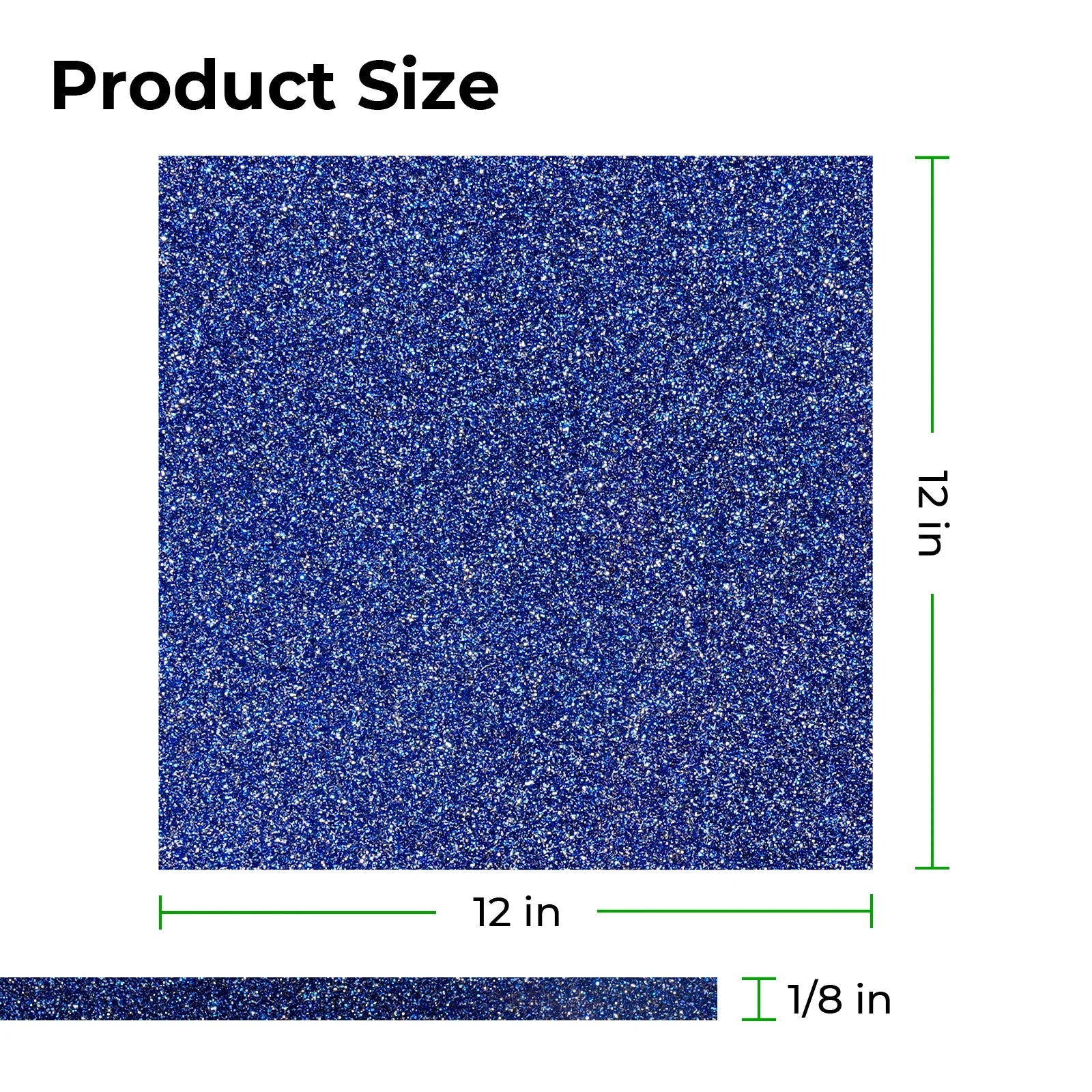 3mm Blue Glitter Opaque Glossy Acrylic Sheet (3pcs) - Image 2