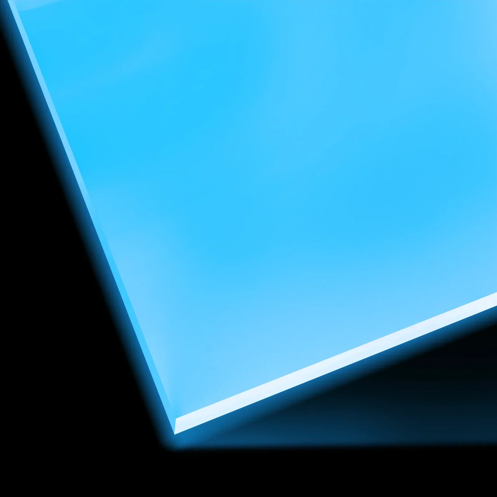 3mm Blue Turquoise Glow in the Dark Acrylic Sheet Plexiglass (3pcs) - Image 3