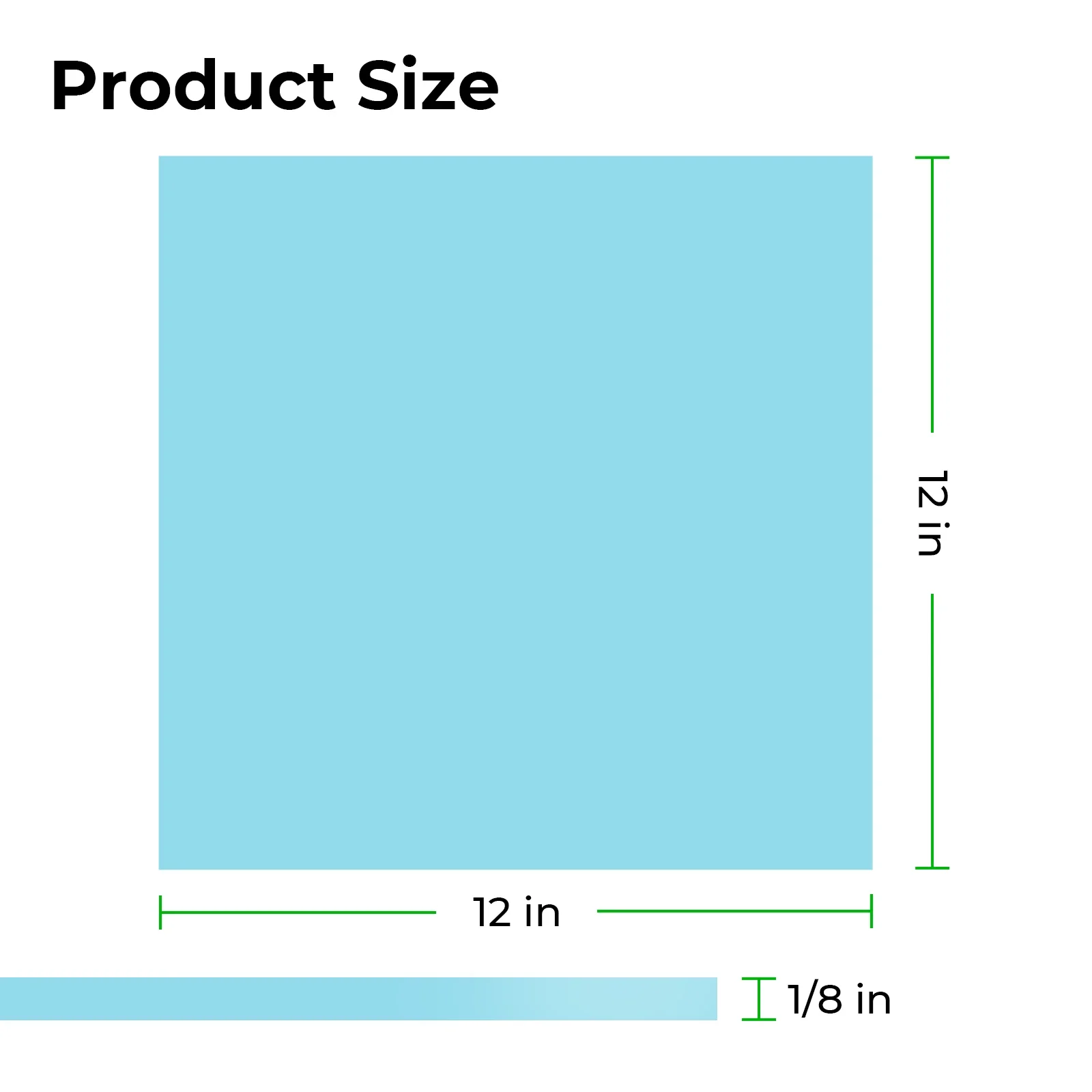 3mm Blue Turquoise Glow in the Dark Acrylic Sheet Plexiglass (3pcs) - Image 5