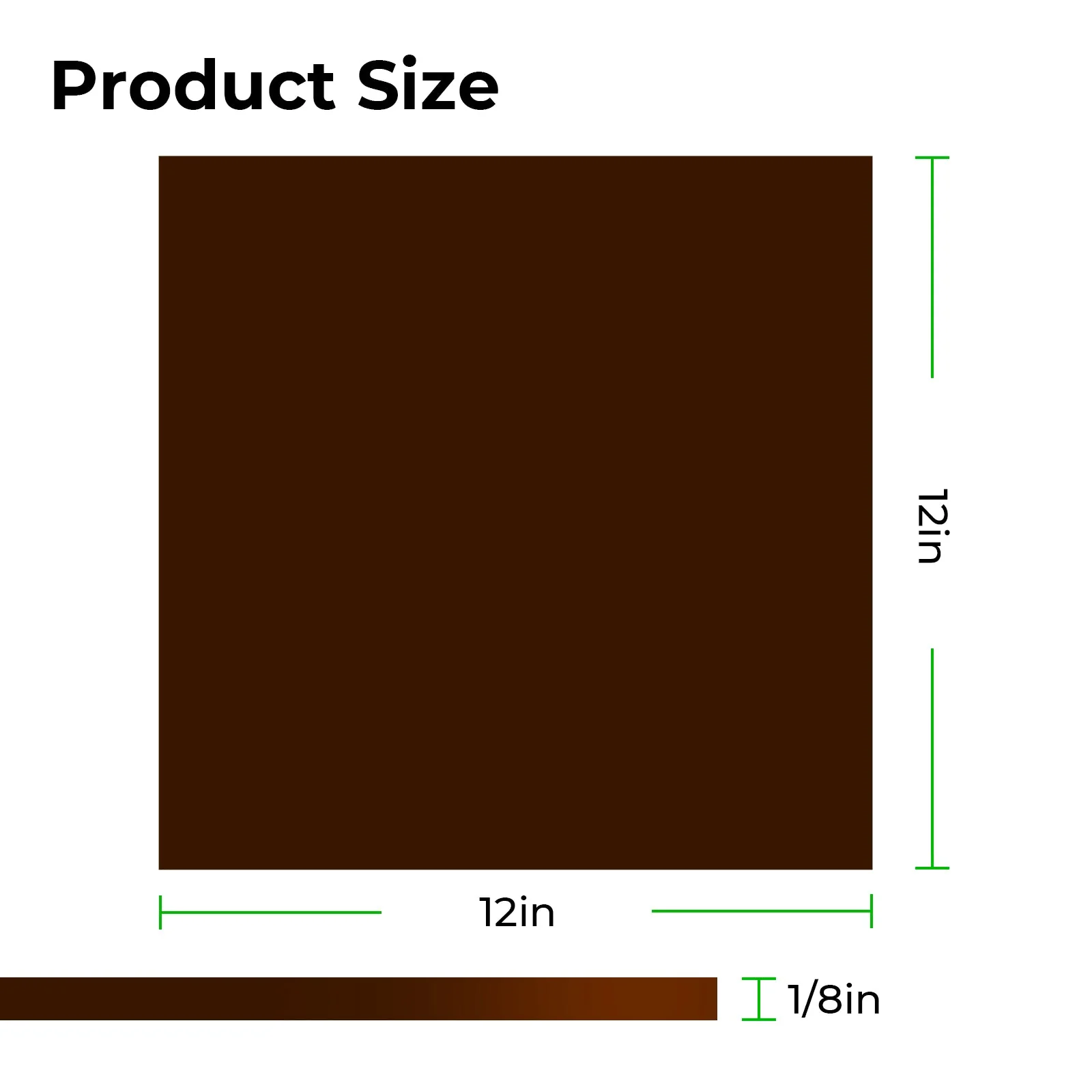 3mm Brown Opaque Glossy Acrylic Sheet (3pcs) - Image 2