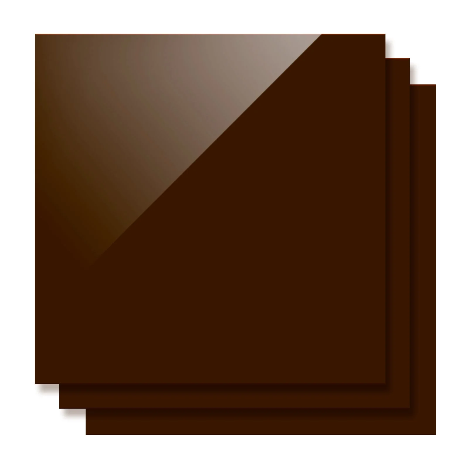 3mm Brown Opaque Glossy Acrylic Sheet (3pcs) - Image 4