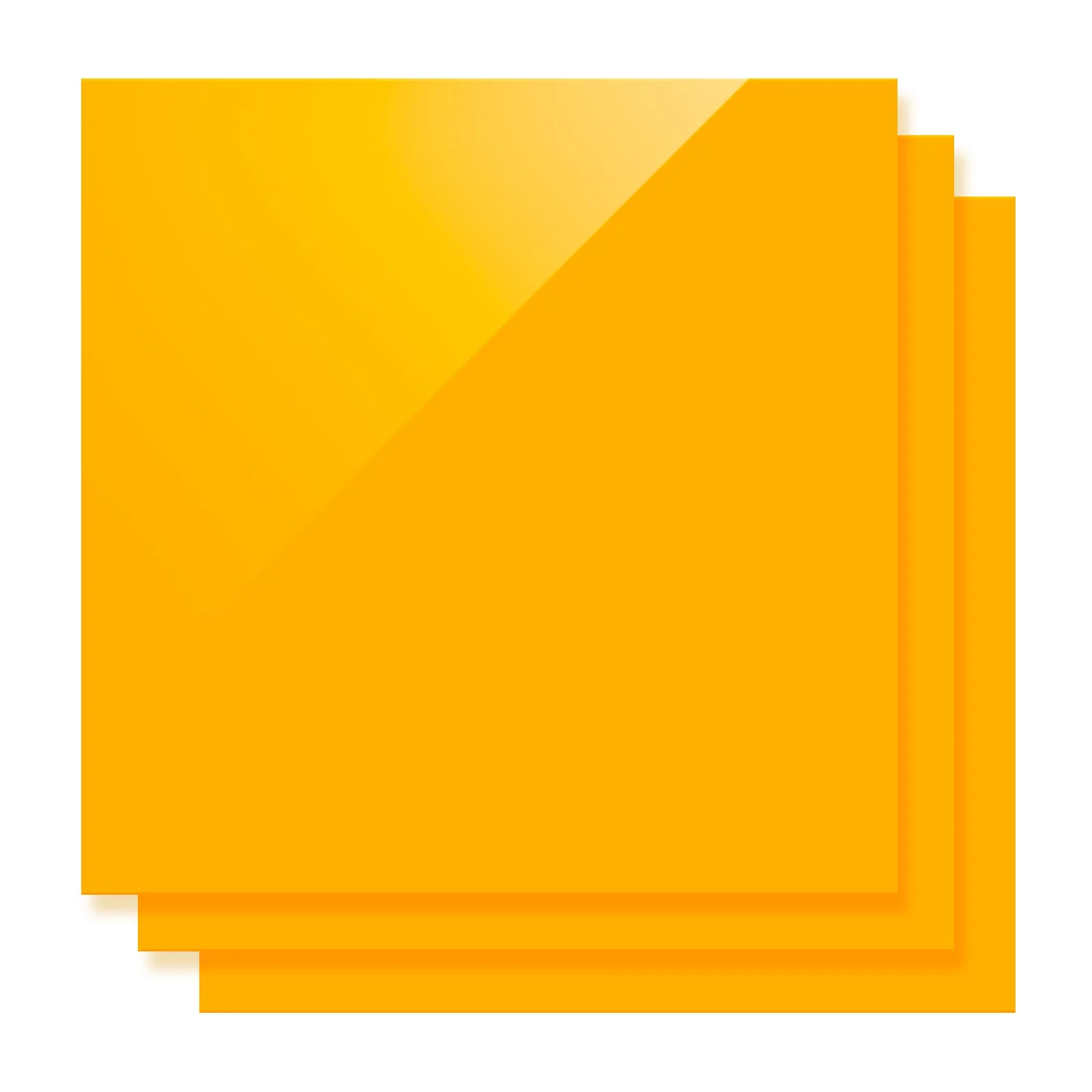 3mm Chrome Yellow Opaque Glossy Acrylic Sheet (3pcs) - Image 4