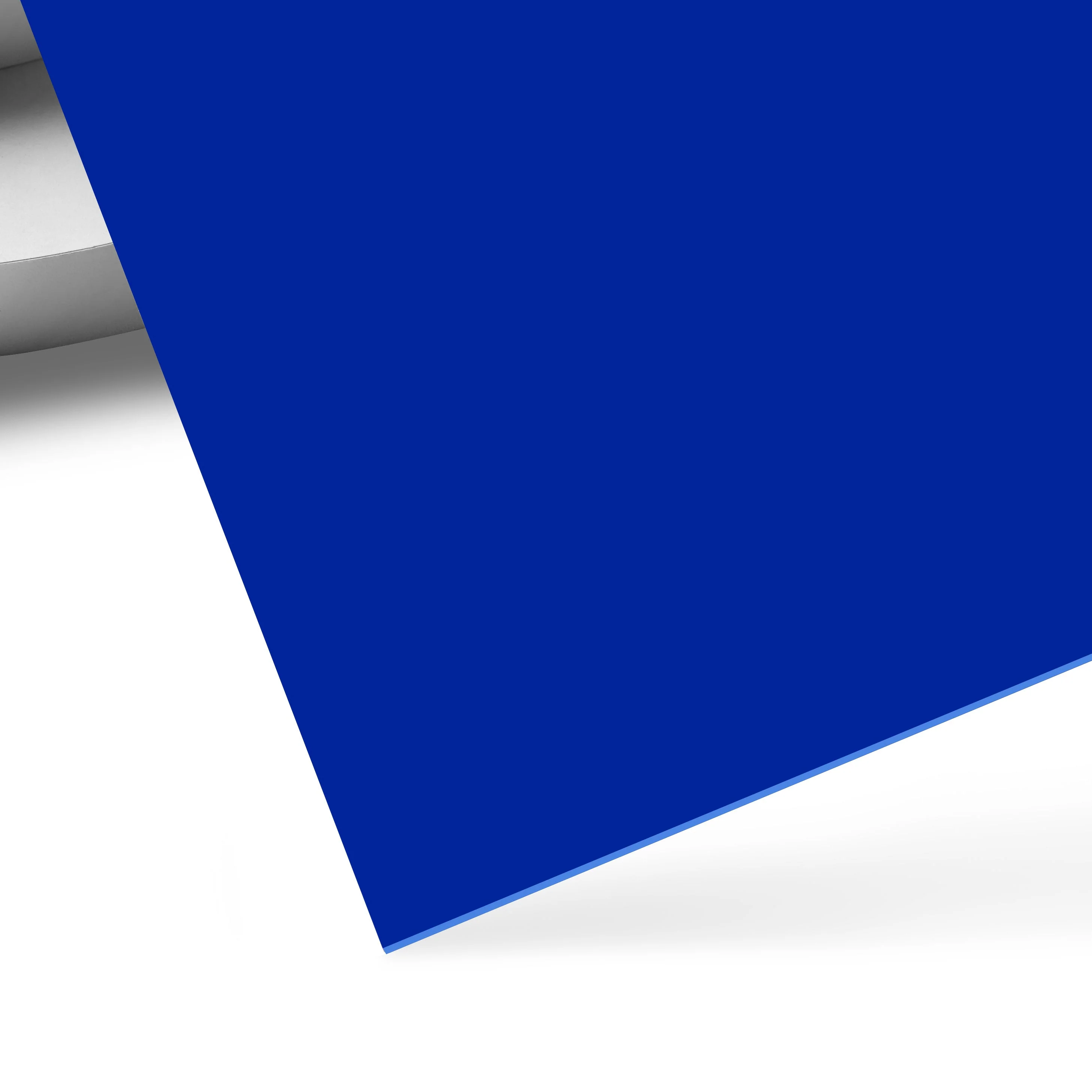 3mm Deep Blue Opaque Glossy Acrylic Sheet Plexiglass (3pcs)