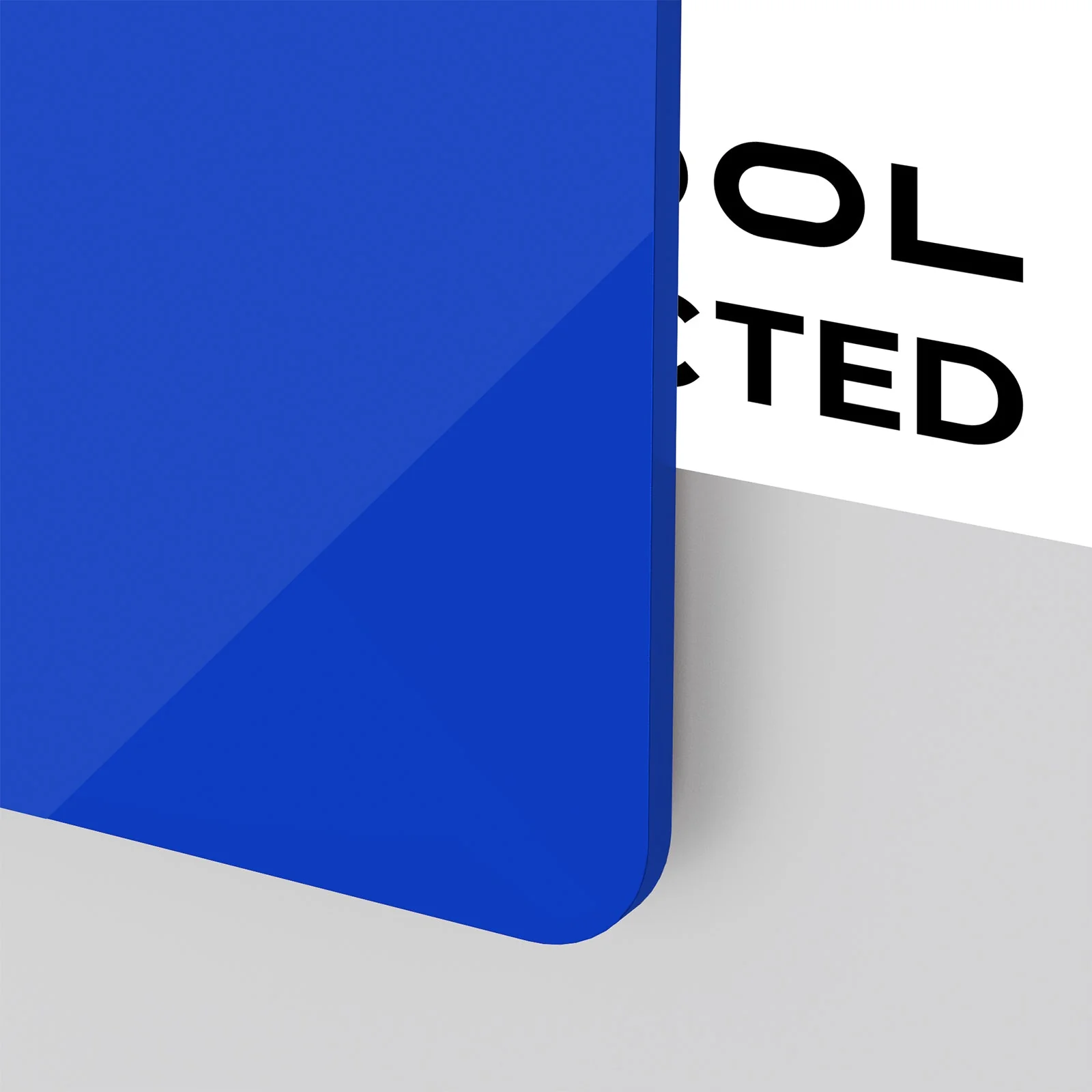 3mm Deep Blue Opaque Glossy Acrylic Sheet Plexiglass (3pcs) - Image 6