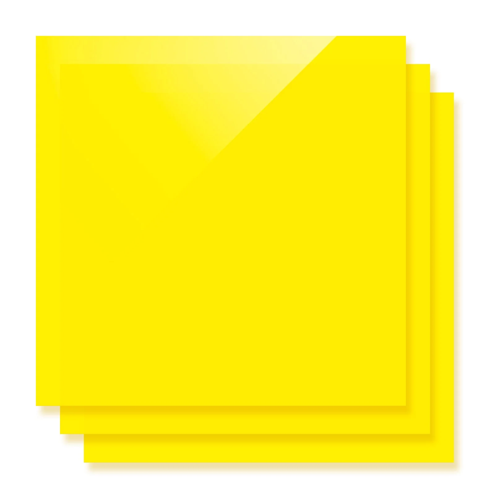 3mm Fluorescent Yellow Translucent Glossy Acrylic Sheet Plexiglass for Diode Laser Cutting (3pcs) - Image 5