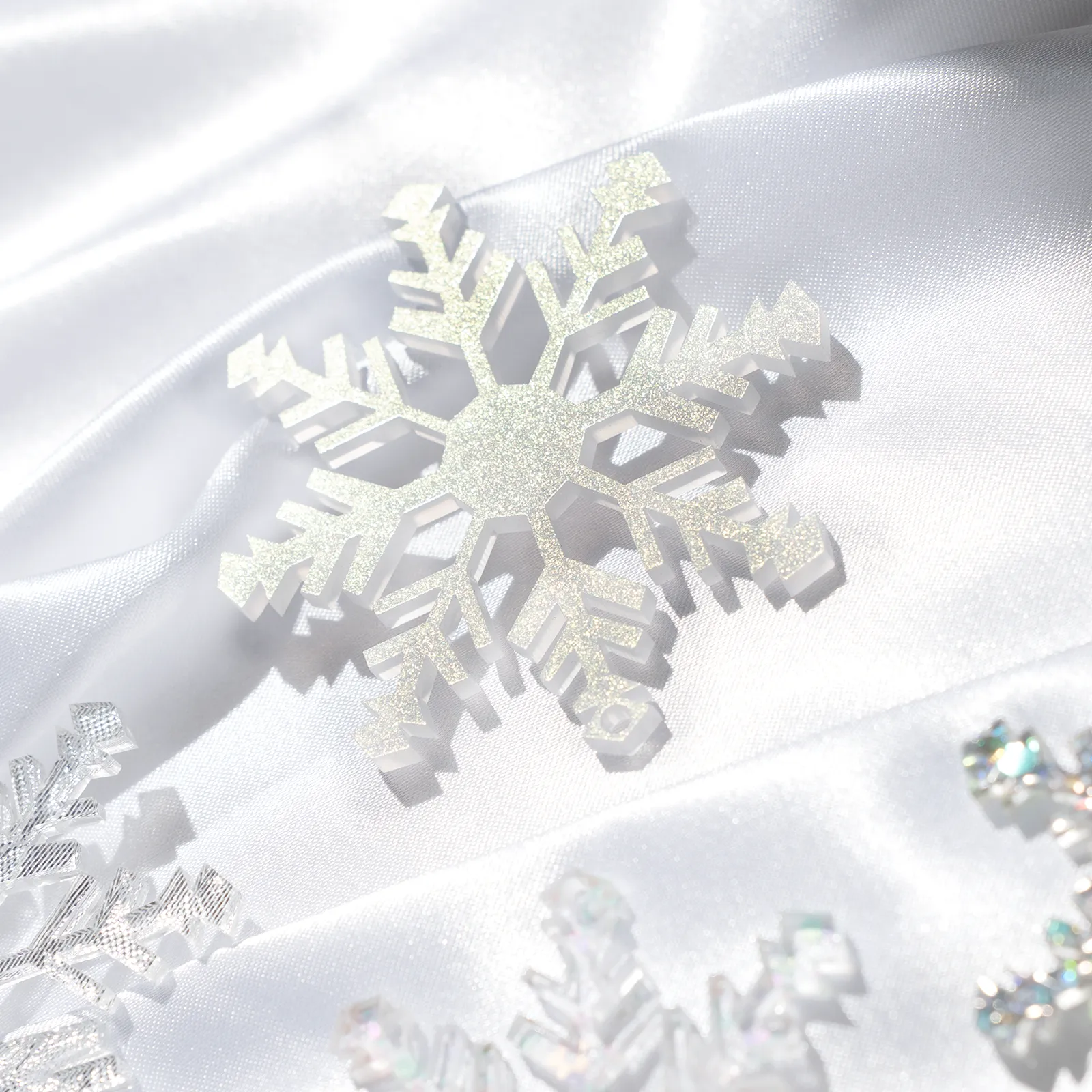 3mm Pearlescent Glitter White Acrylic Sheet Plexiglass (3pcs) - Image 2
