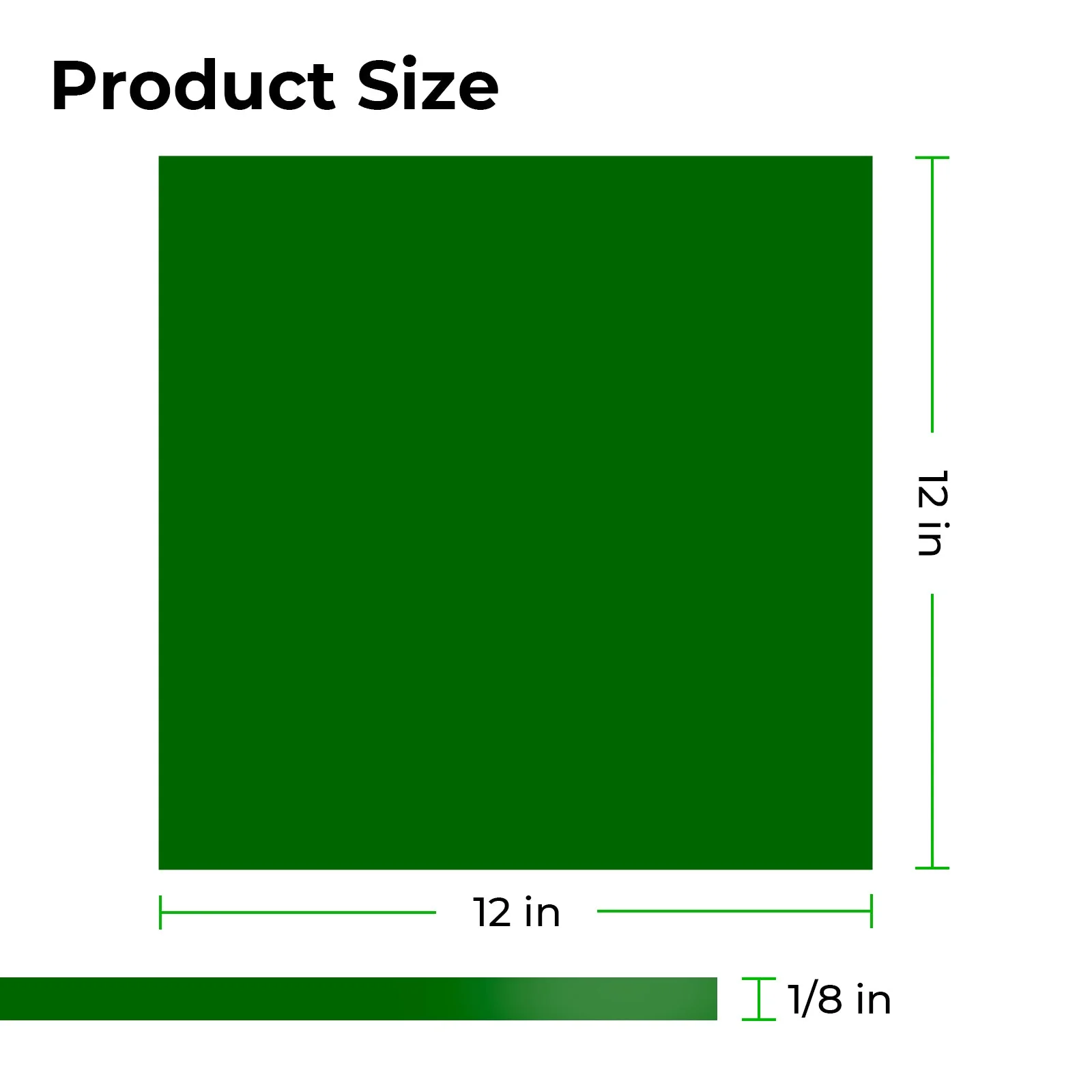 3mm Green Translucent Glossy Acrylic Sheet (3pcs) - Image 3