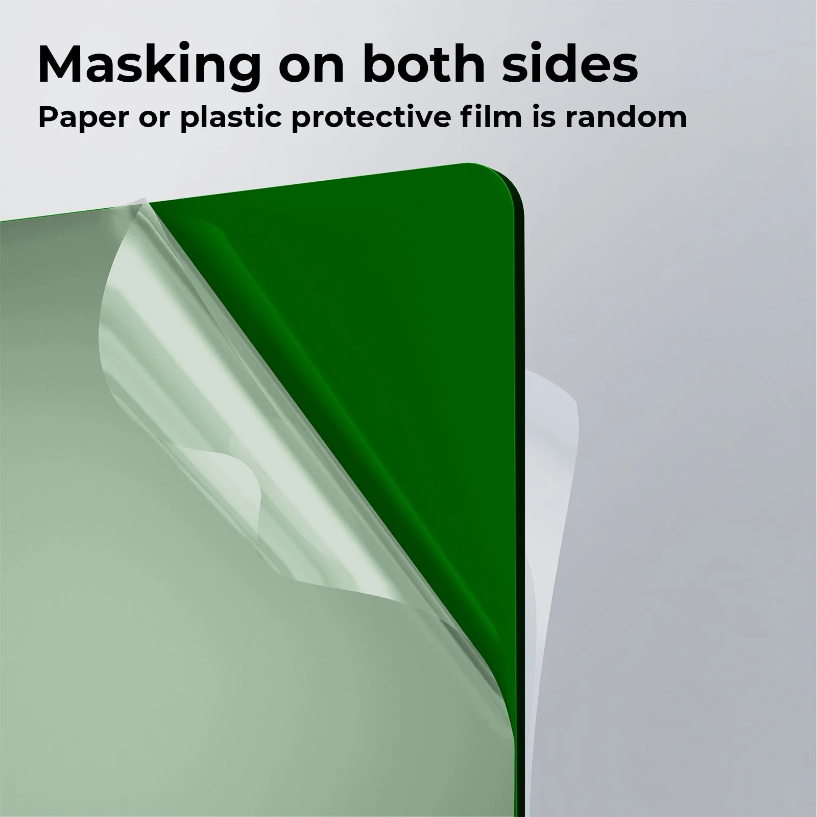 3mm Green Translucent Glossy Acrylic Sheet (3pcs) - Image 6