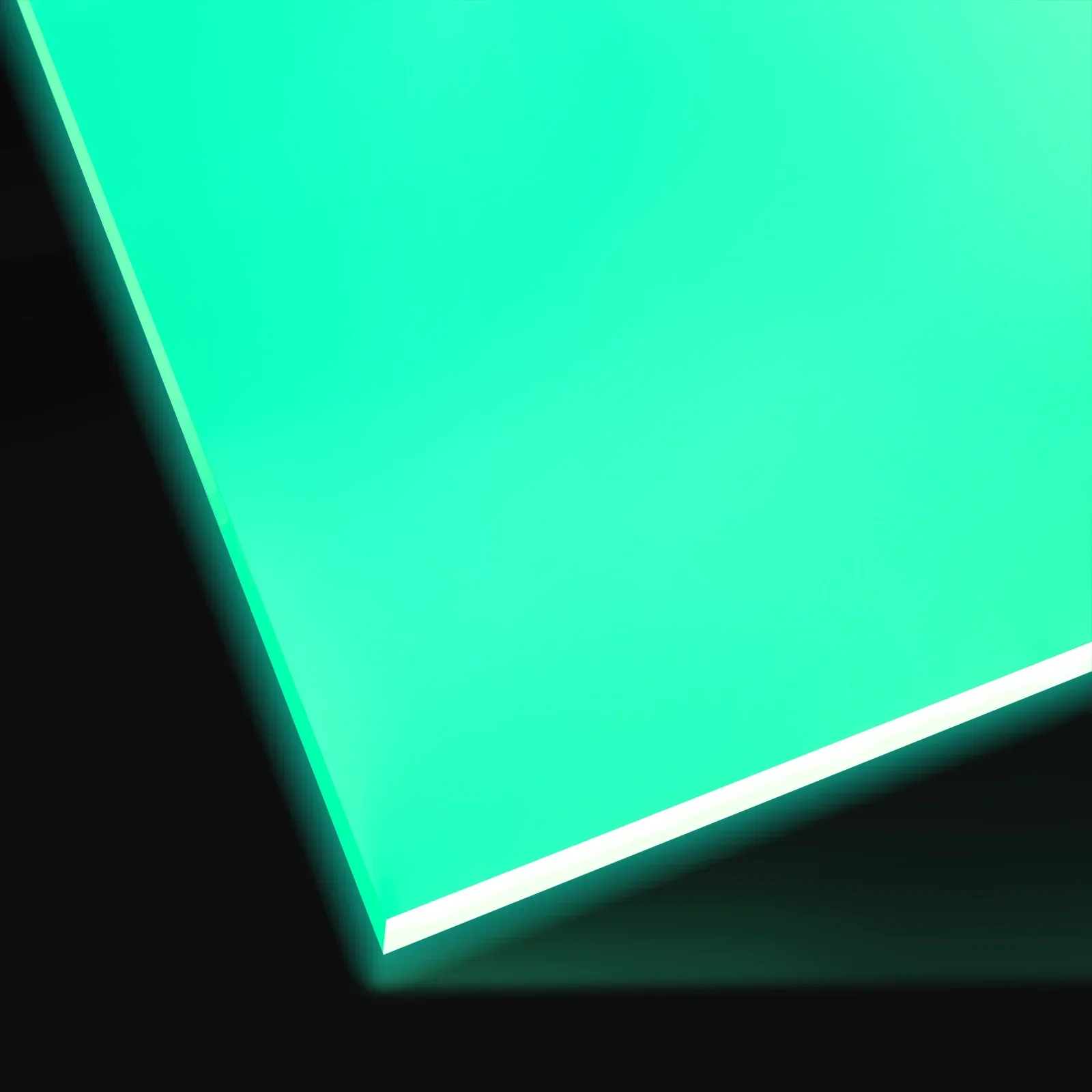 3mm Green Turquoise Glow in the Dark Acrylic Sheet Plexiglass (3pcs) - Image 3