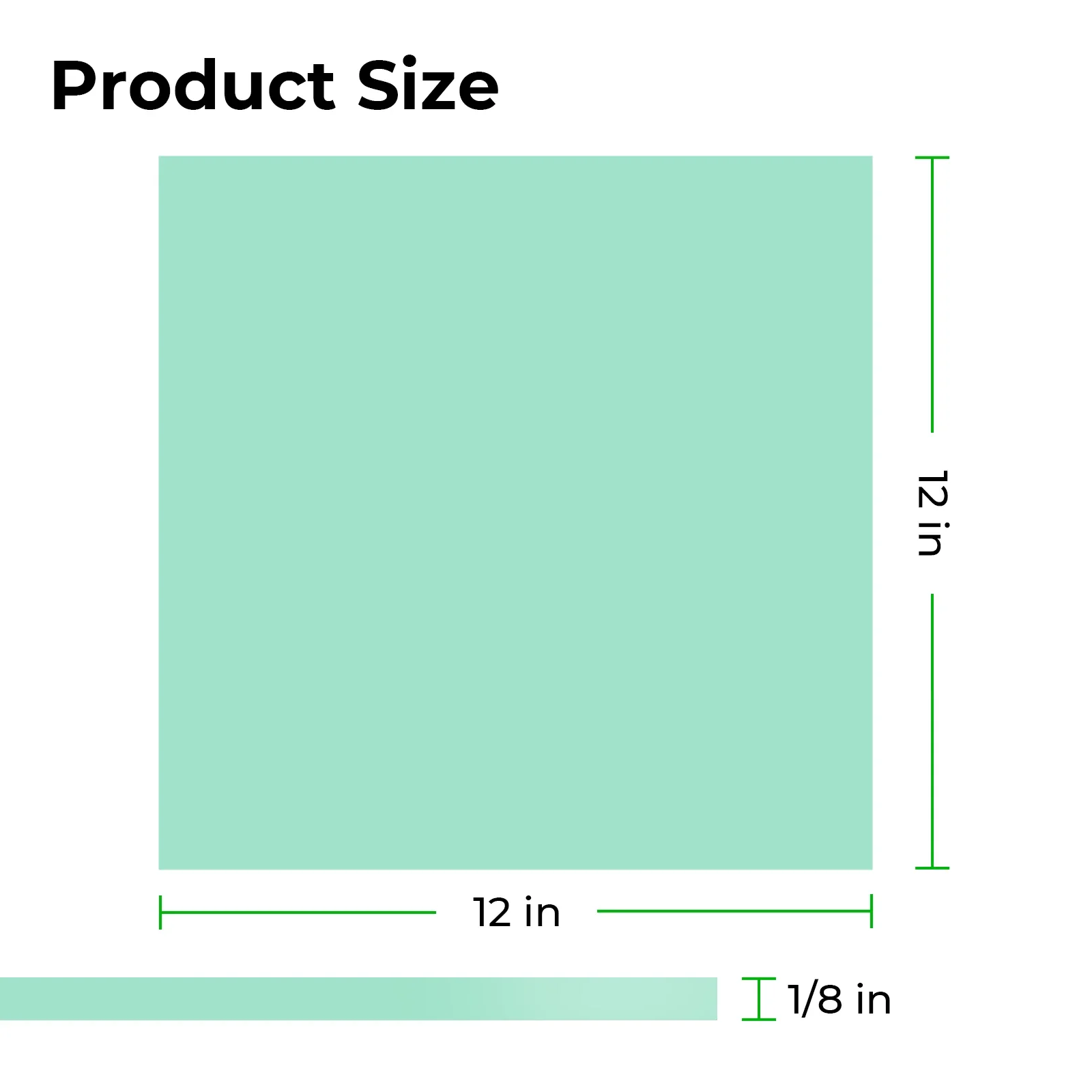 3mm Green Turquoise Glow in the Dark Acrylic Sheet Plexiglass (3pcs) - Image 4
