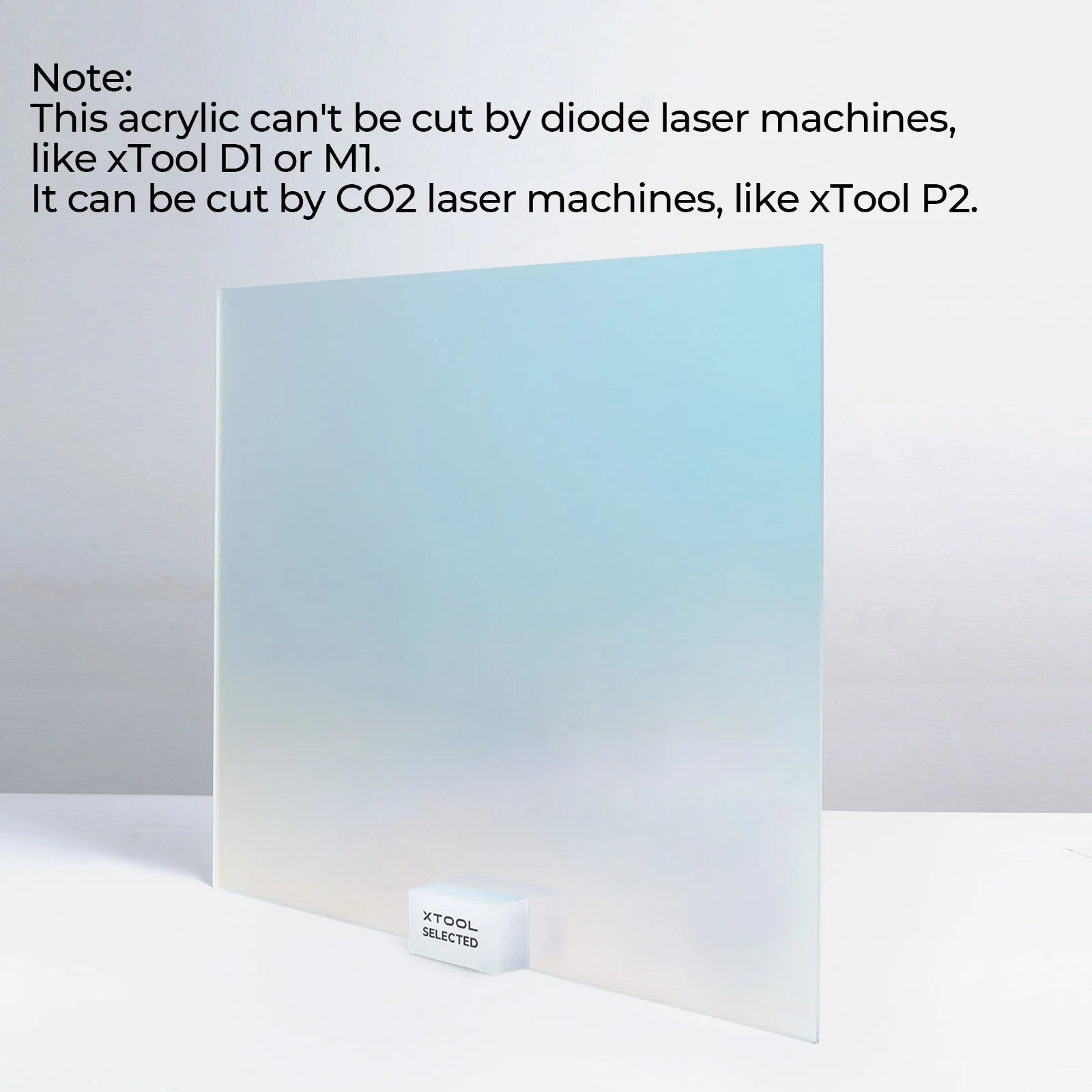 3mm Clear Iridescent Transparent Blue Film Frosted Acrylic Plexiglass (3pcs) - Image 5