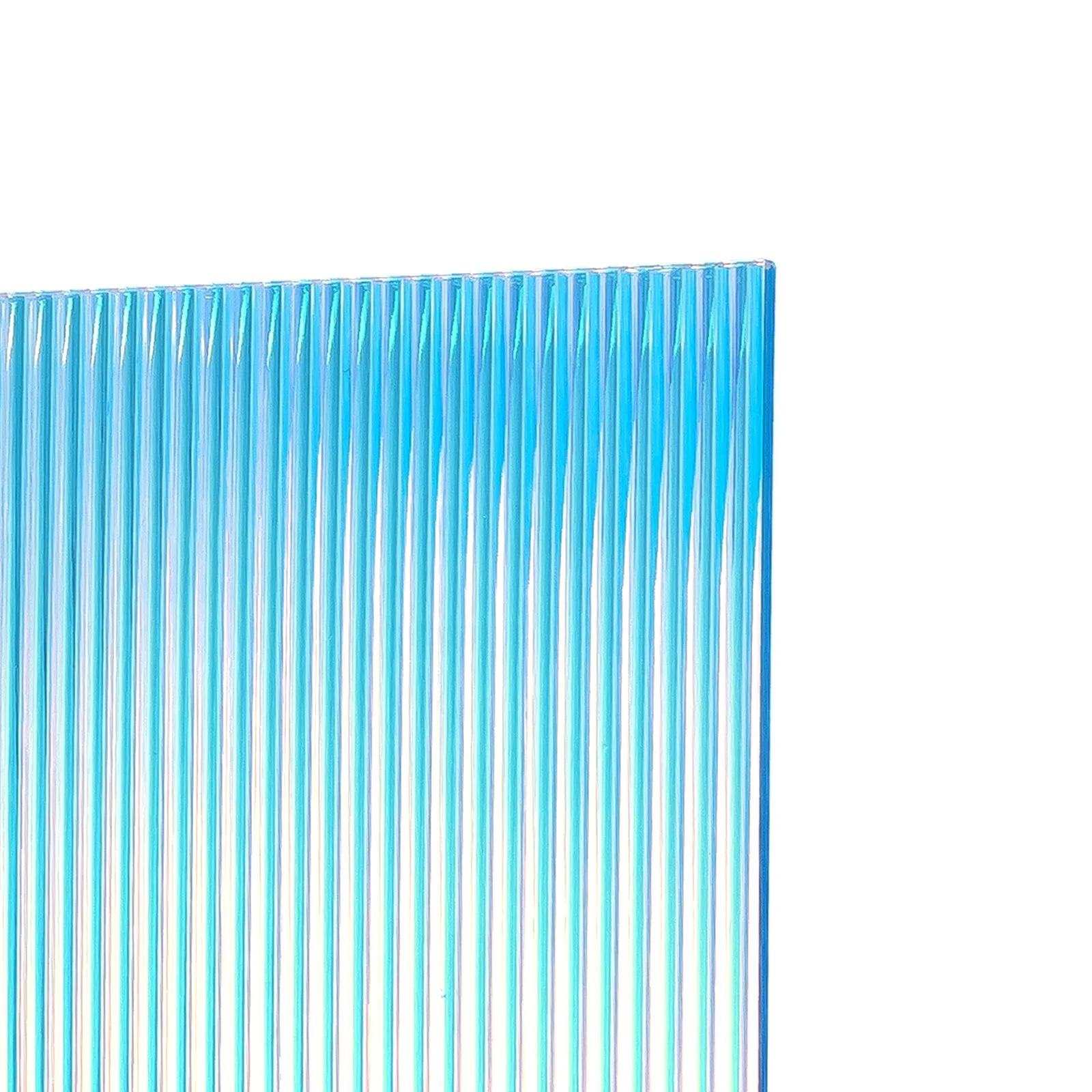 3mm Iridescent Blue Striped Transparent Acrylic Plexiglass (3pcs) - Image 2
