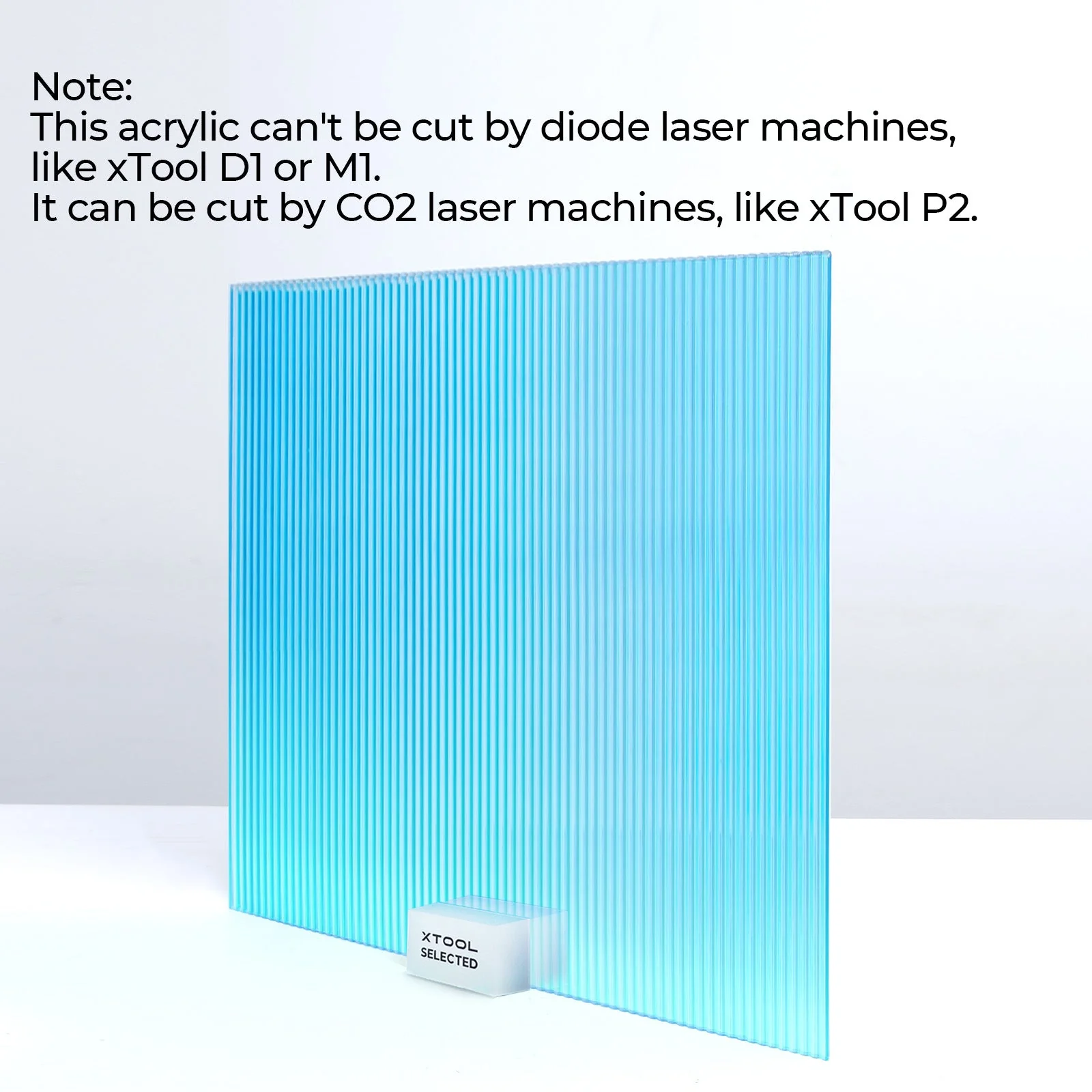 3mm Iridescent Blue Striped Transparent Acrylic Plexiglass (3pcs) - Image 6