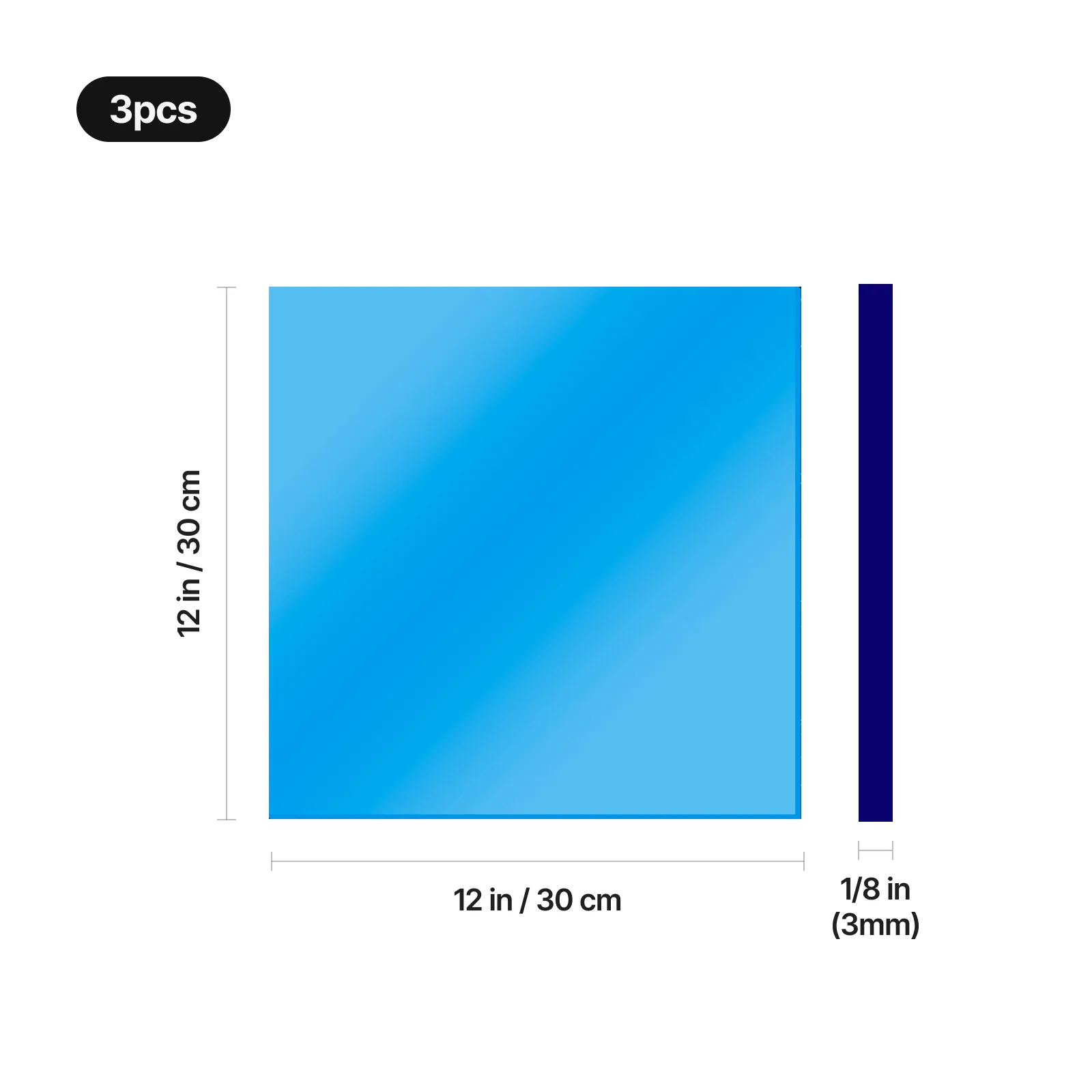 3.2 mm Mirror Acrylic Plexiglass Sheet - Image 9