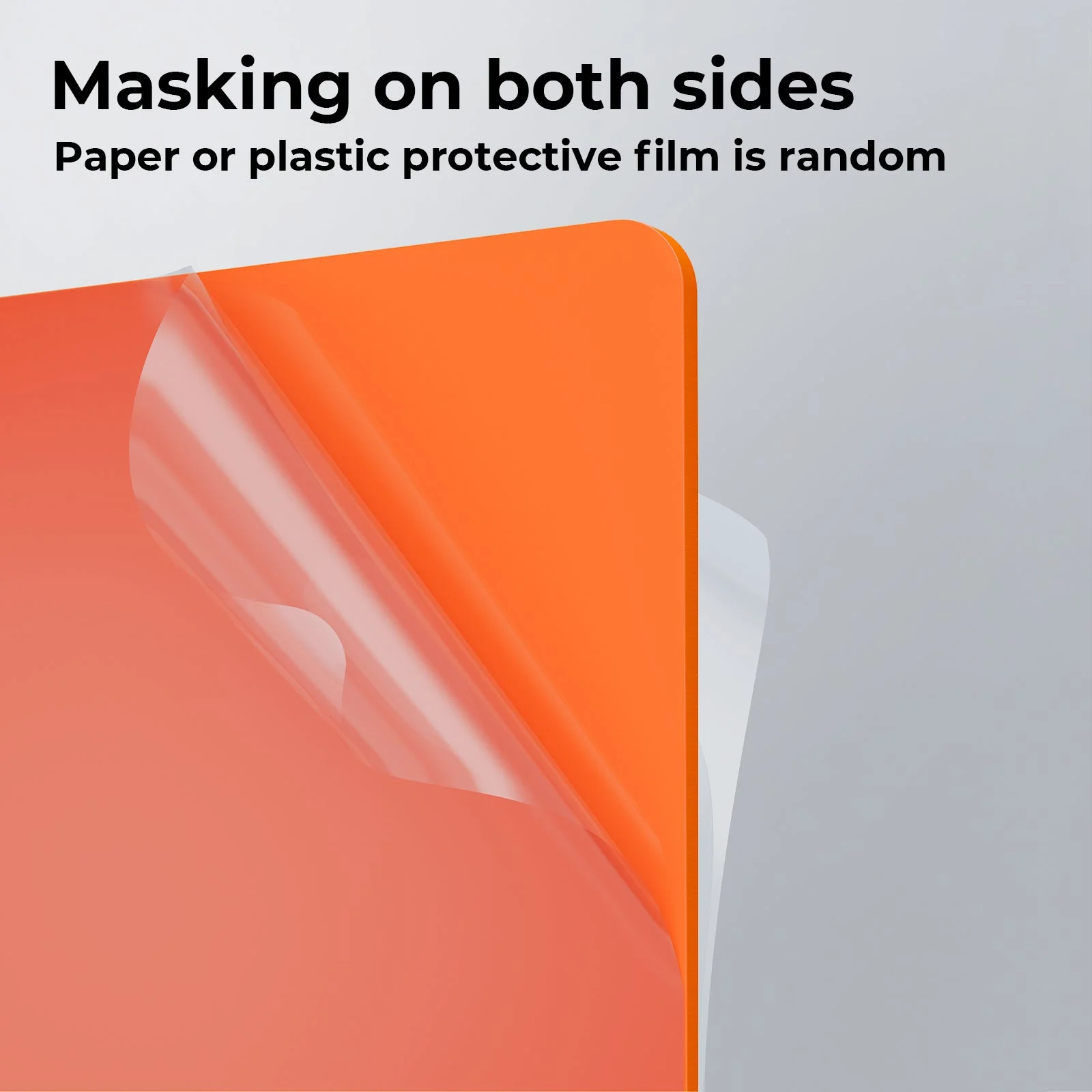 3mm Orange Opaque Glossy Acrylic Sheet(3pcs)-YAC024 - Image 5