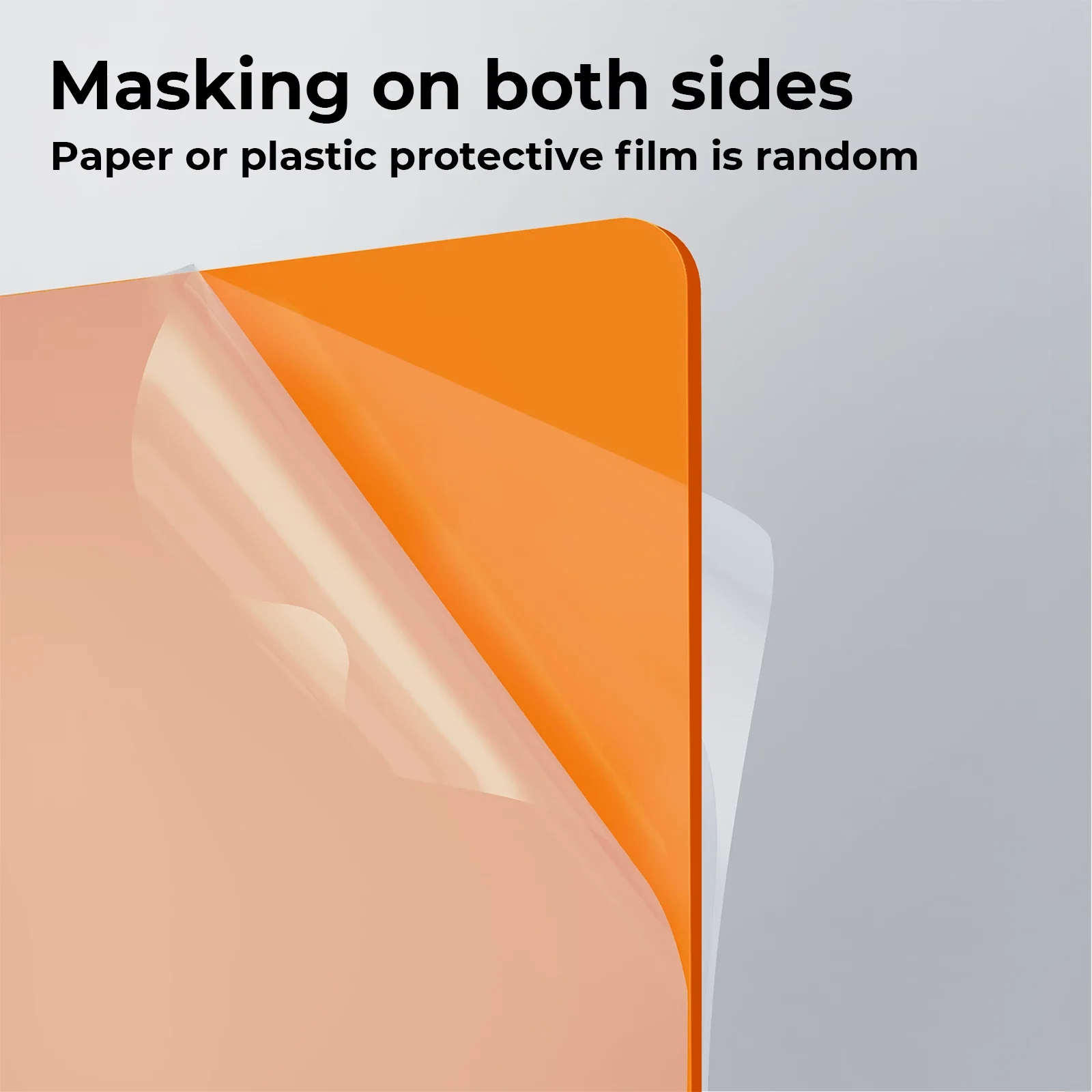 3mm Orange Translucent Glossy Acrylic Sheet (3pcs) - Image 5