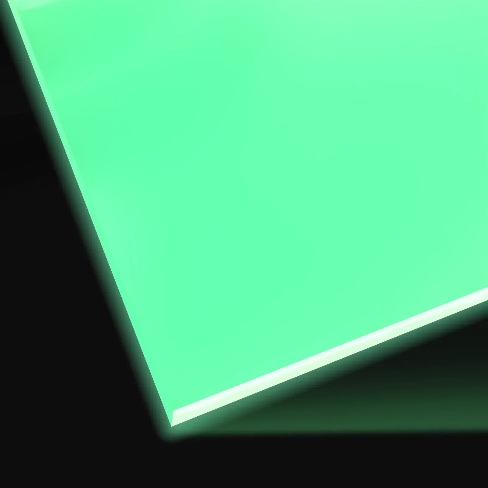 3mm Pale Green Glow in the Dark Acrylic Sheet Plexiglass (3pcs) - Image 3