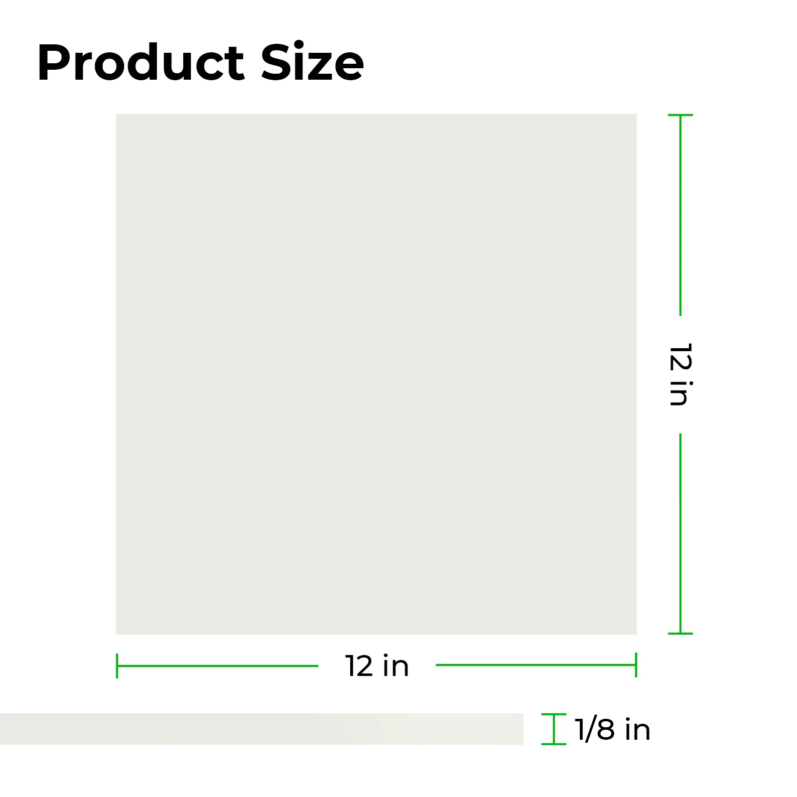 3mm Pale Green Glow in the Dark Acrylic Sheet Plexiglass (3pcs) - Image 4