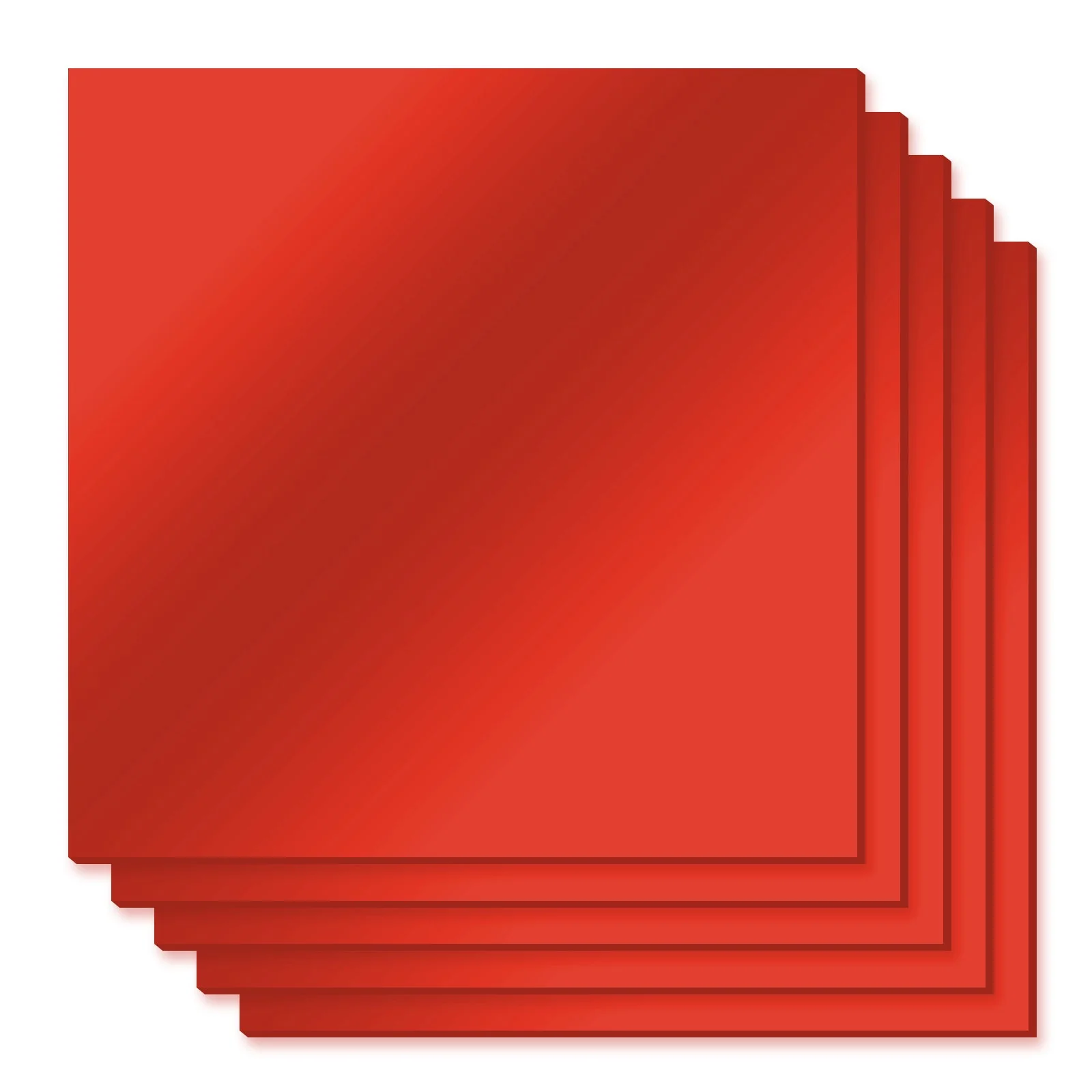 3mm Pale Red Mirror Acrylic Sheet (5pcs) - Image 4