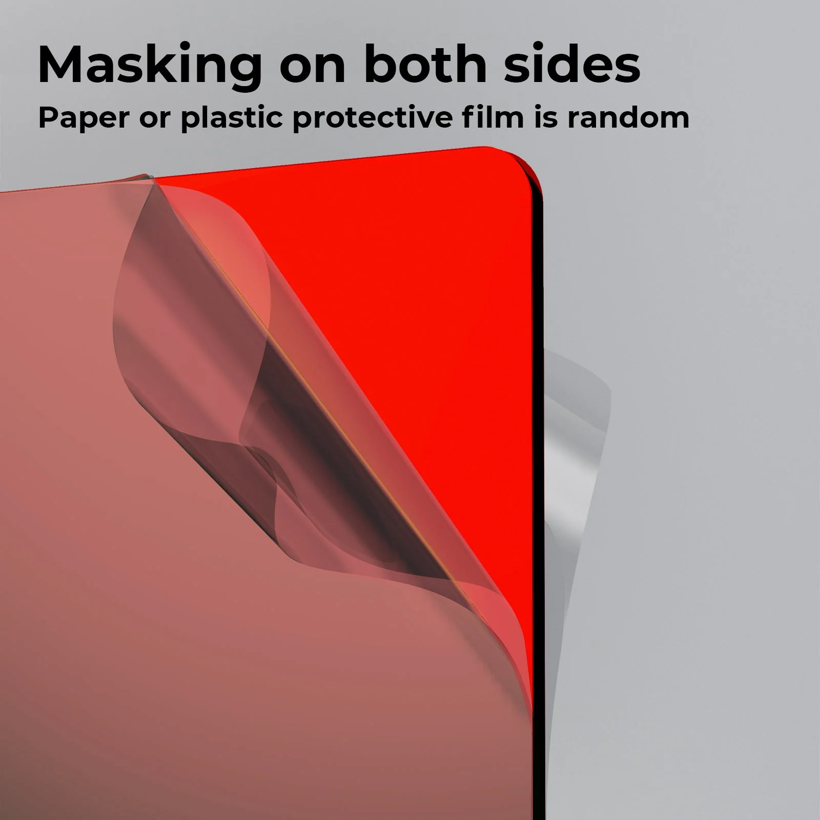 3mm Pale Red Mirror Acrylic Sheet (5pcs) - Image 5