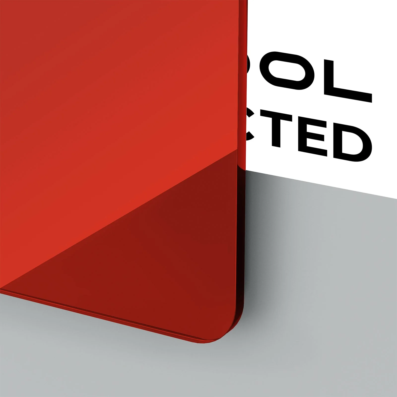 3mm Pale Red Mirror Acrylic Sheet (5pcs) - Image 6