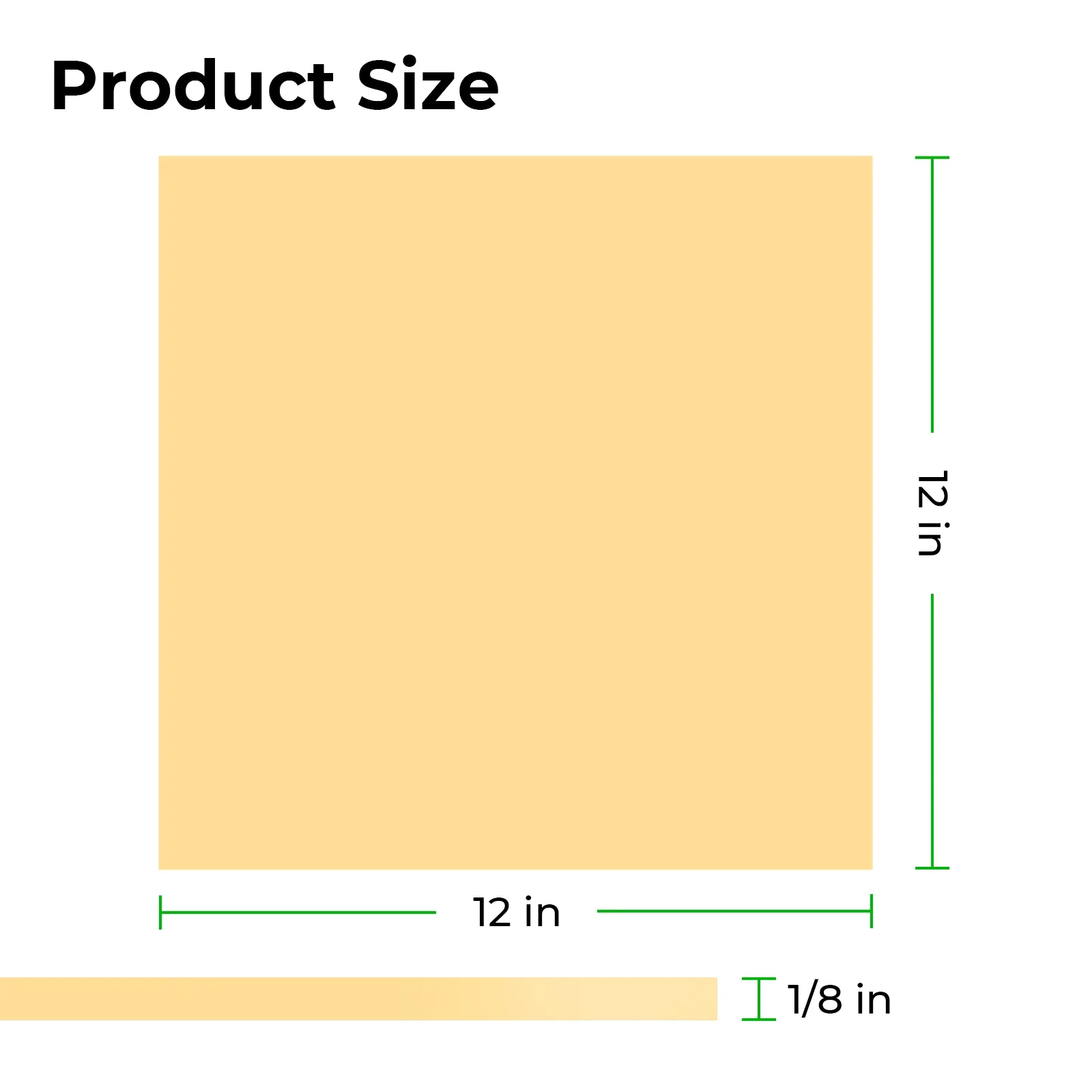 3mm Pale Yellow Glow in the Dark Acrylic Sheet Plexiglass (3pcs) - Image 4