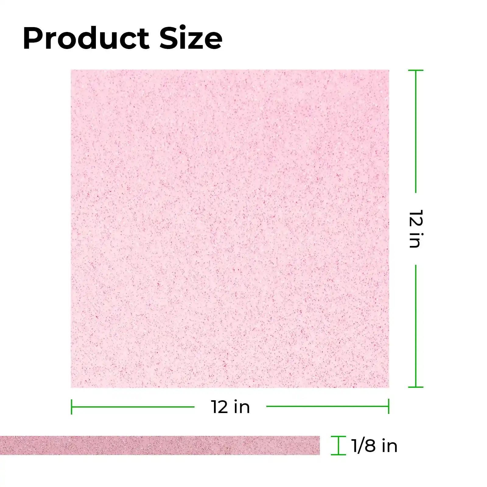 3mm Pink Glitter Translucent Glossy Acrylic Sheet (3pcs) - Image 2