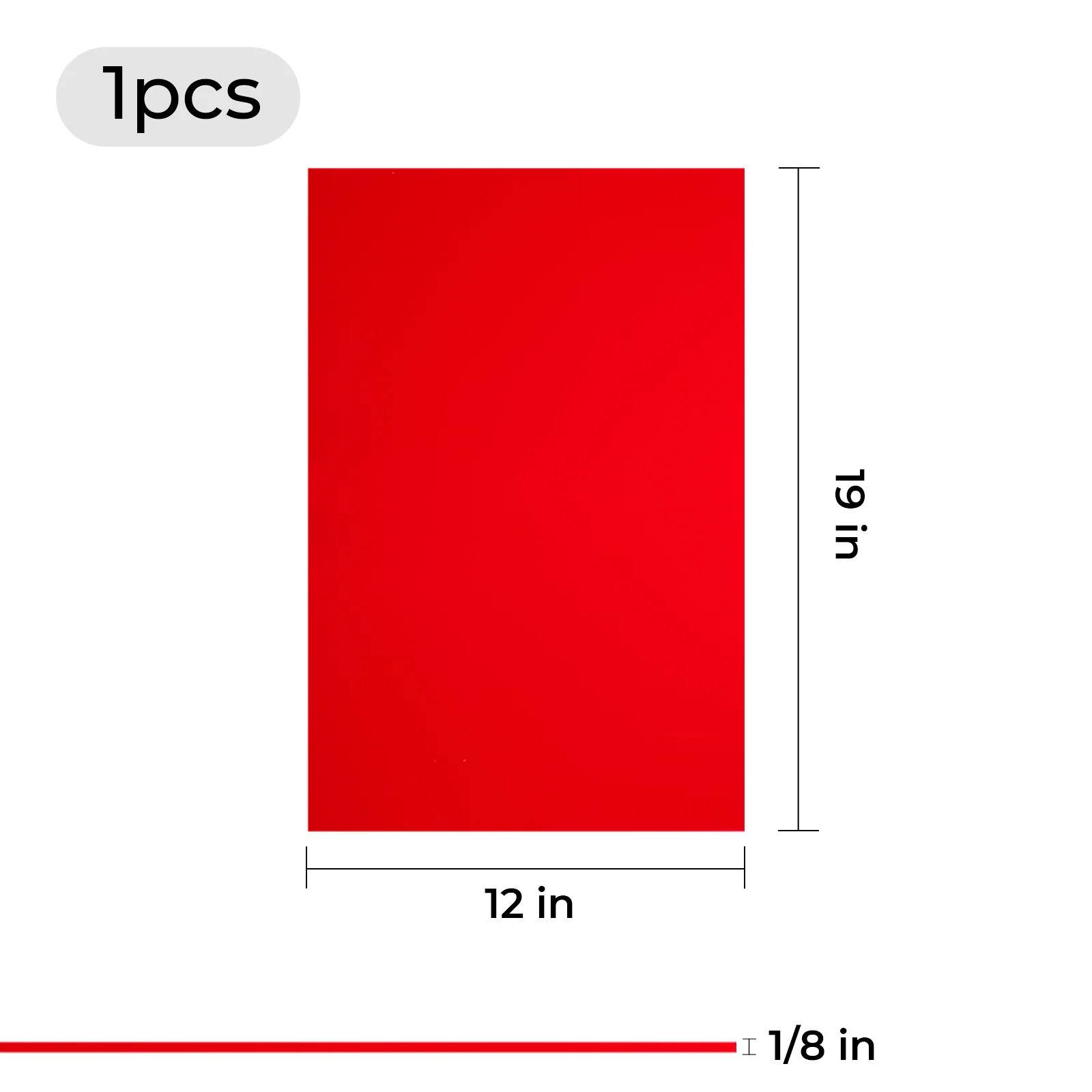 3mmx30cmx48cm Red Acrylic Sheet Plexiglass for Diode Laser Cutting (1pcs) - Image 3