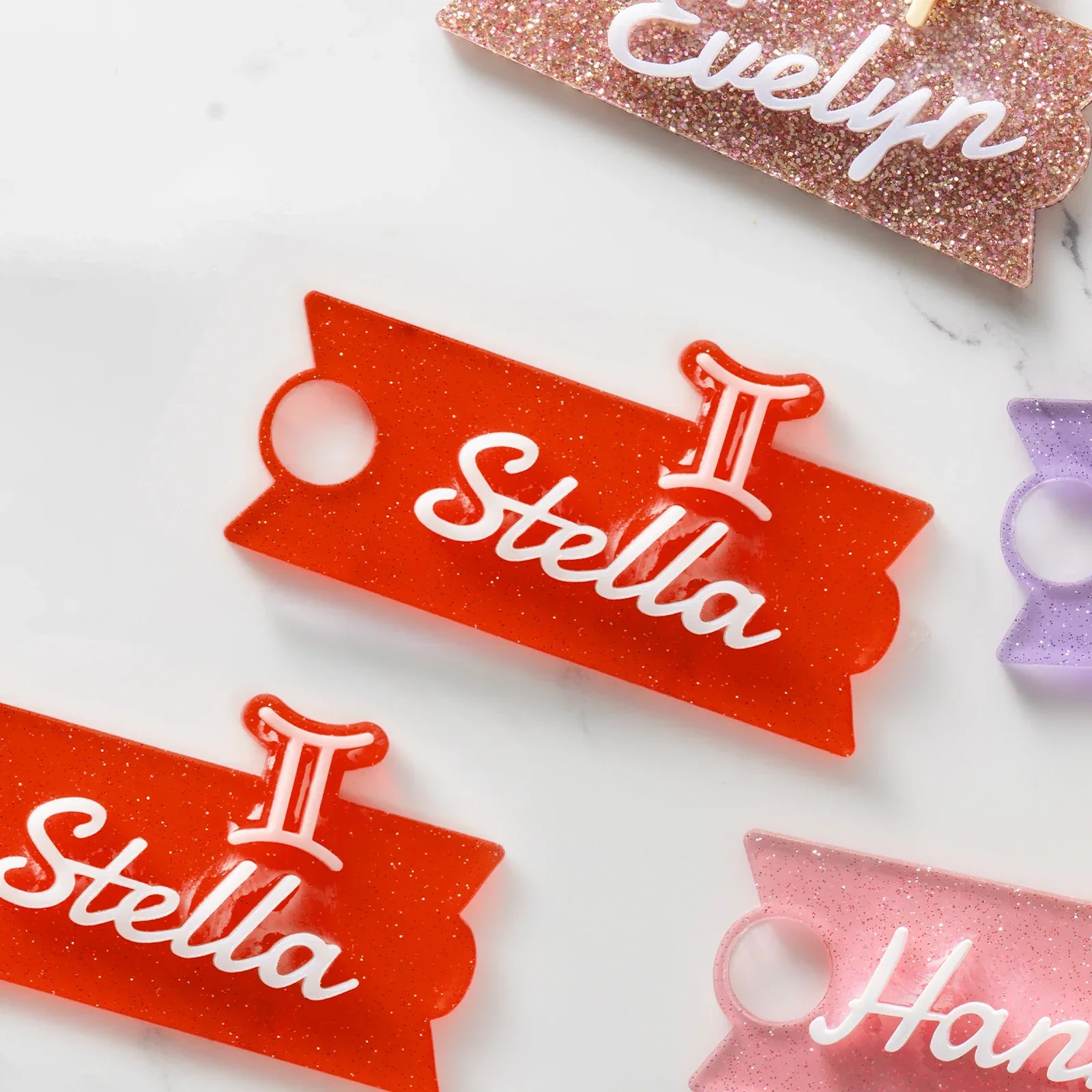 3mm Red Glitter Translucent Glossy Acrylic Sheet (3pcs) - Image 2