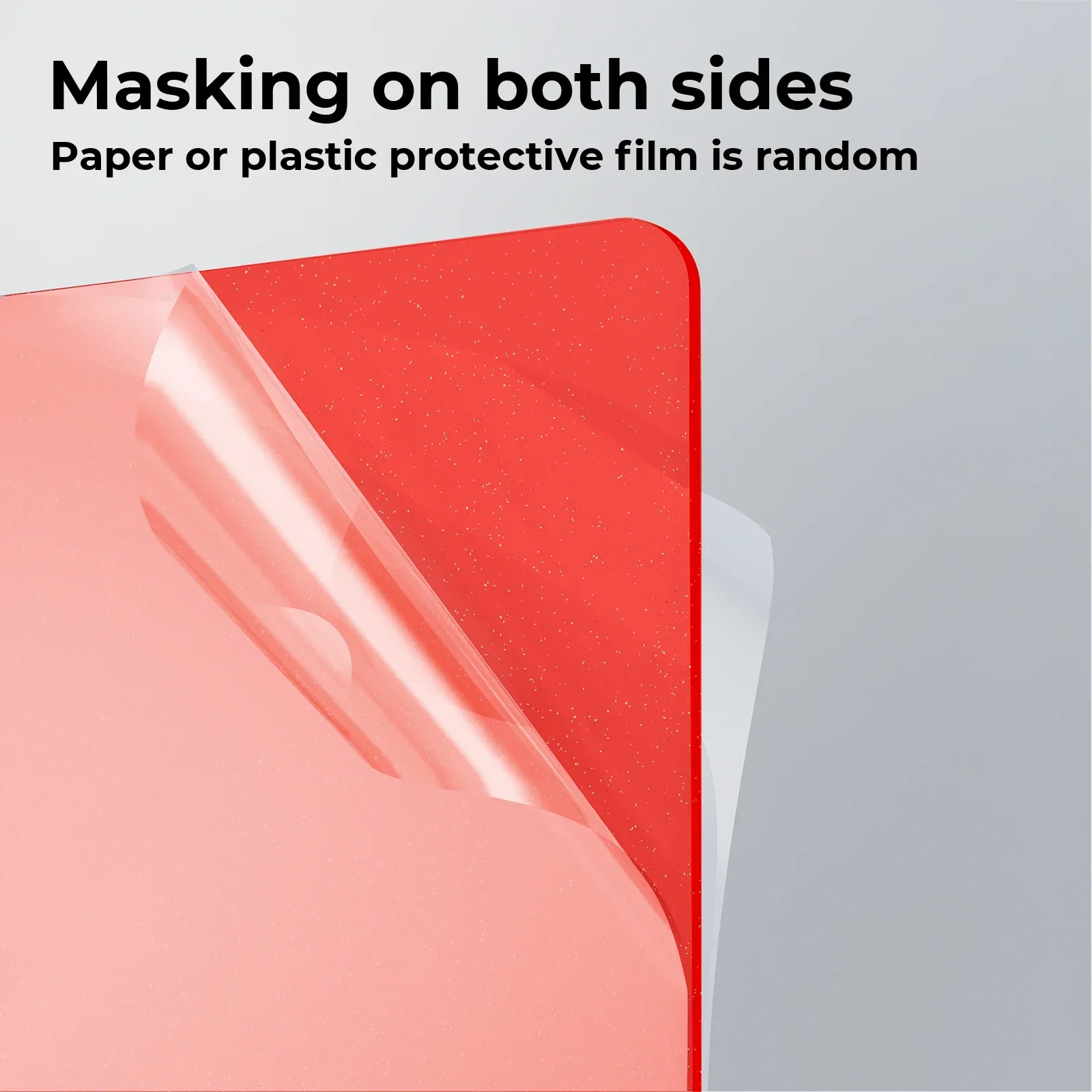 3mm Red Glitter Translucent Glossy Acrylic Sheet (3pcs) - Image 5