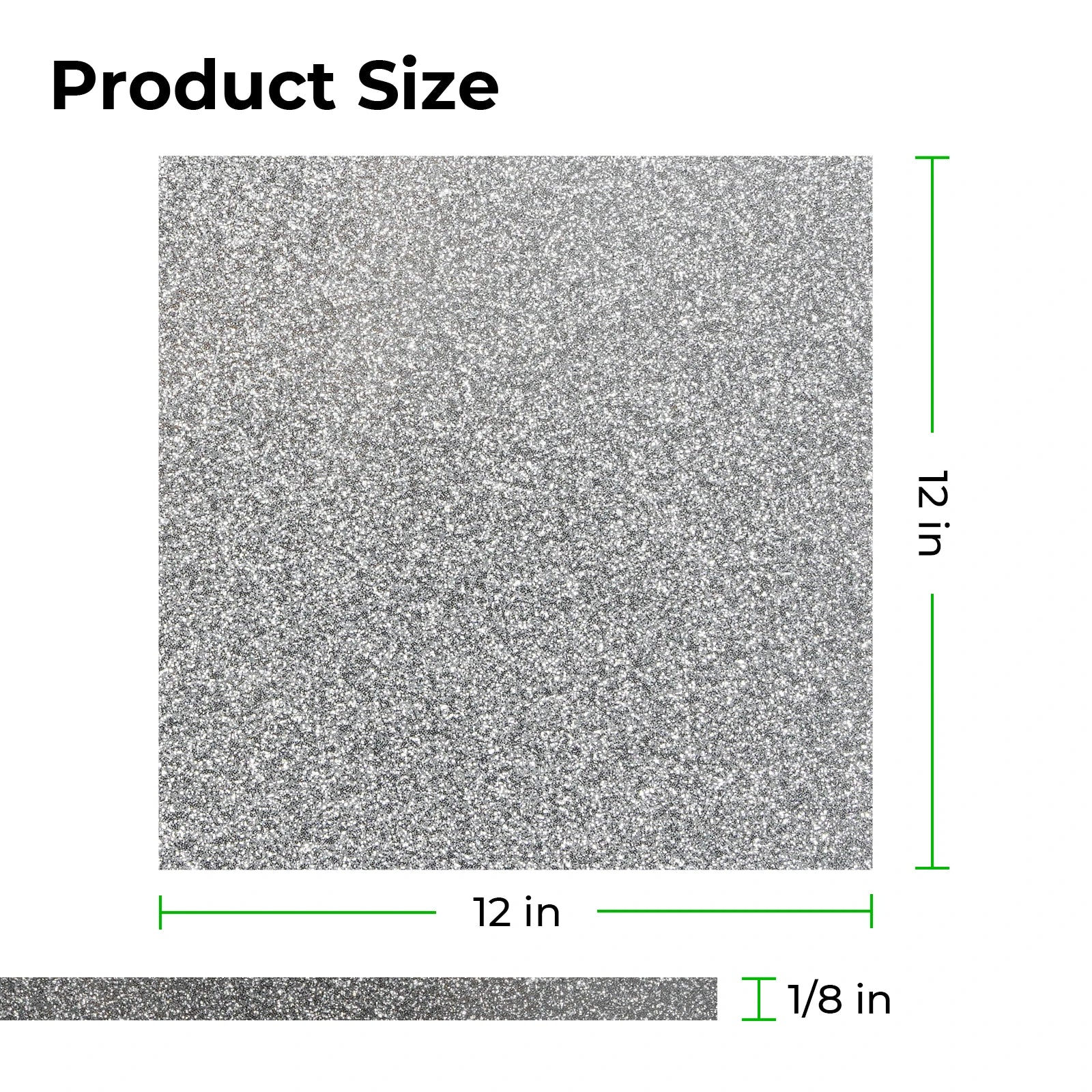 3mm Silver Glitter Opaque Glossy Acrylic Sheet Plexiglass (3pcs) - Image 2