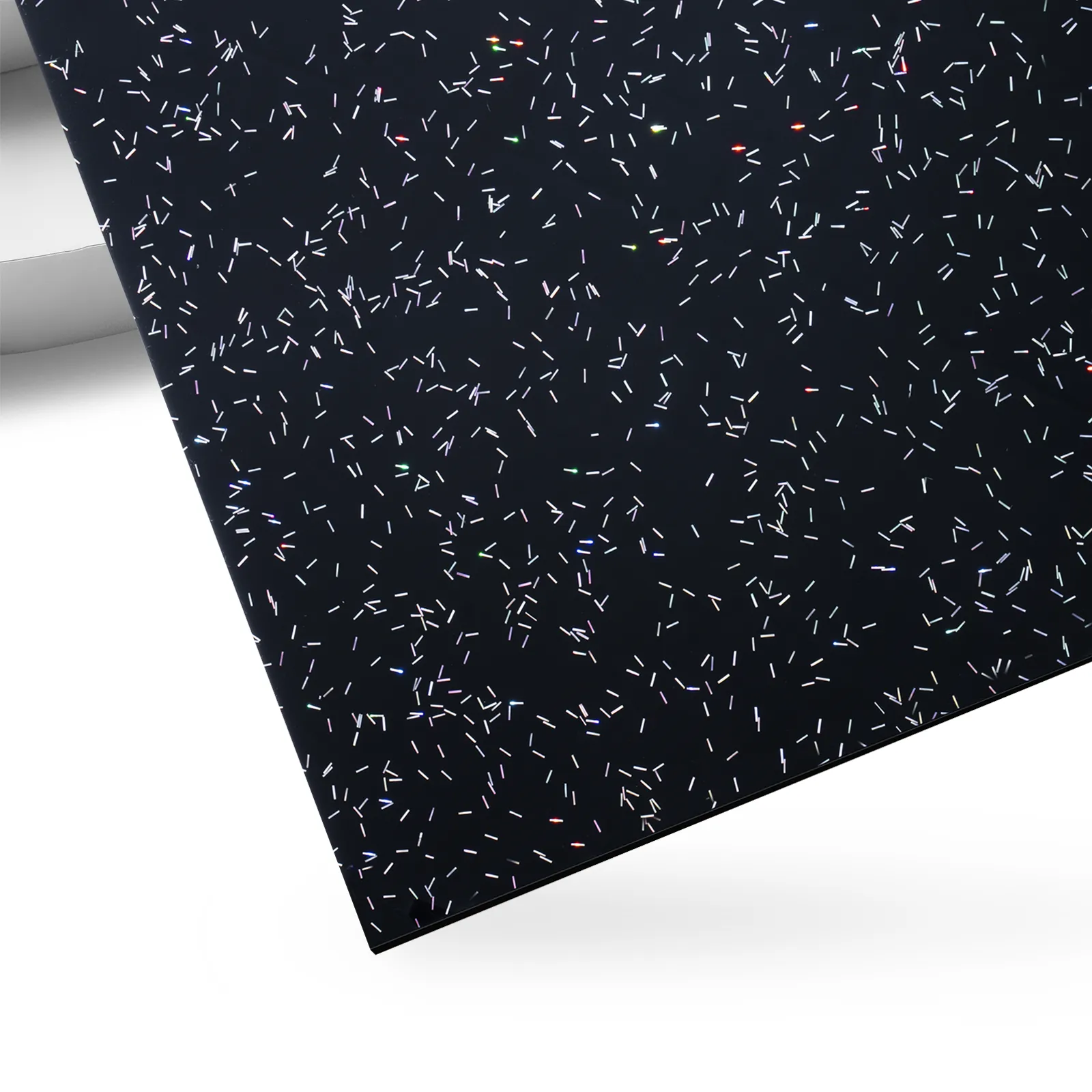 3.2 mm Sprinkles Glitter Black Acrylic Sheets (3 pcs)