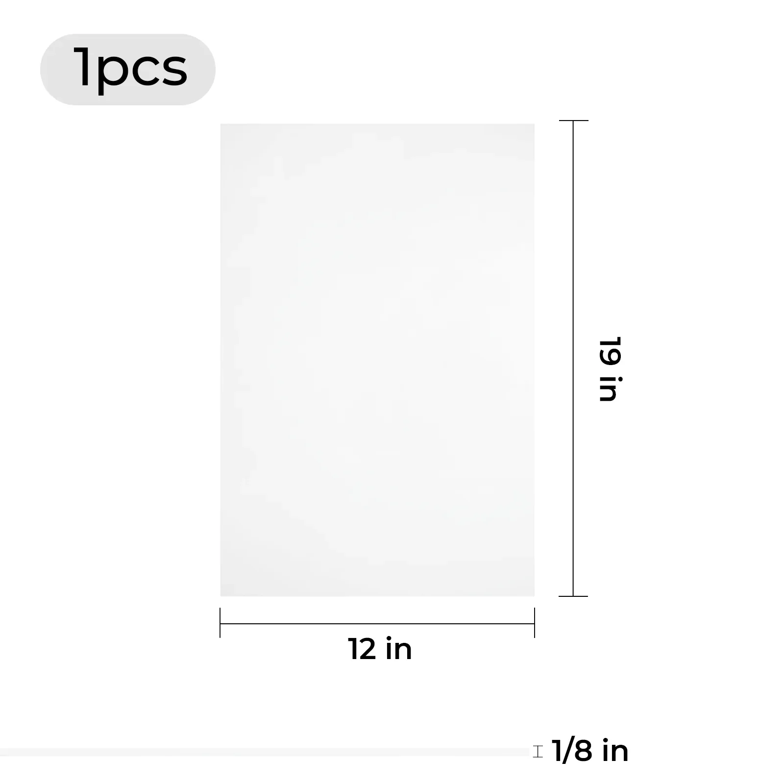 3mmx30cmx48cm Transparent Acrylic Sheet Plexiglass (1pcs) - Image 3