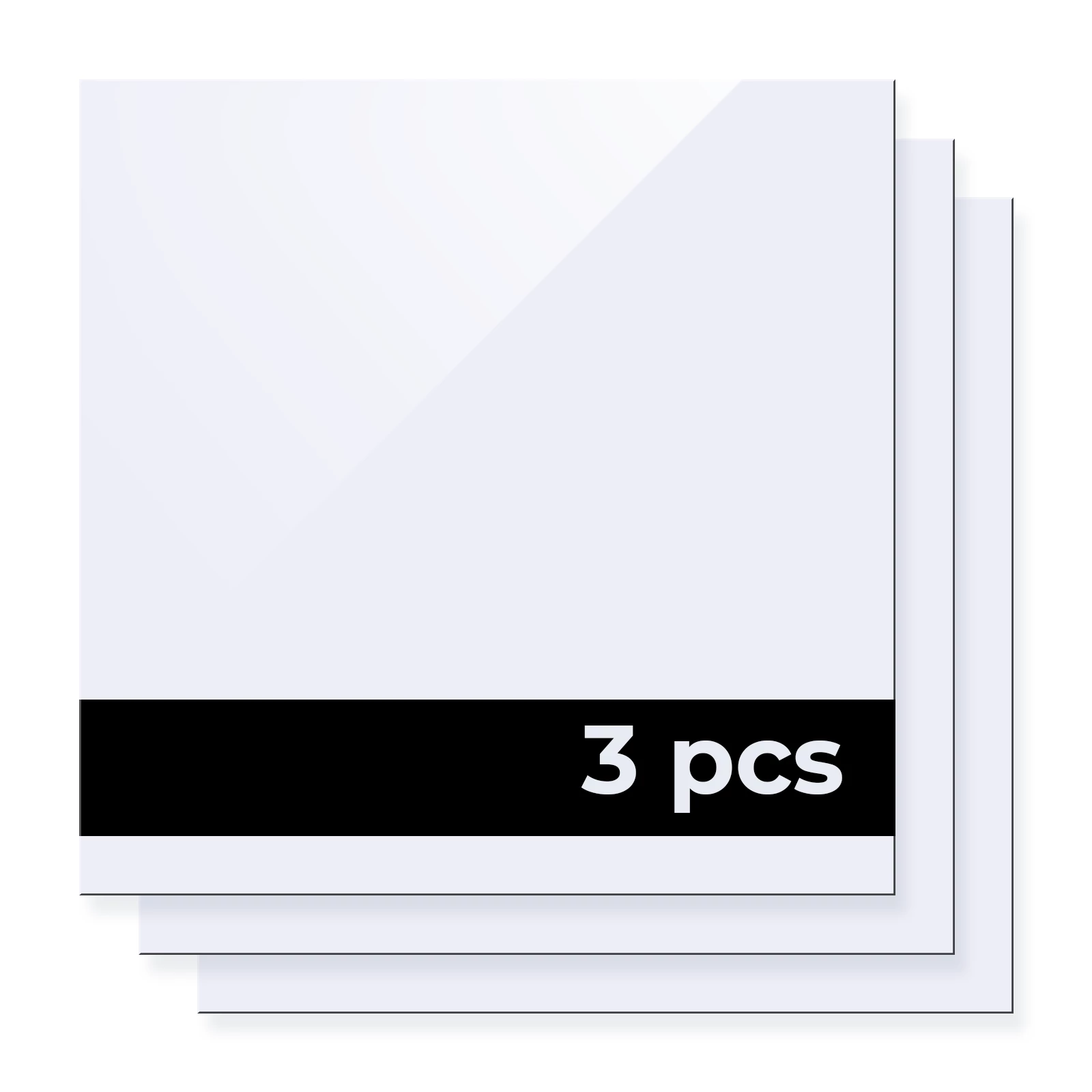 3mm Two-Tone Acrylic Sheet White to Black for Diode Laser Cutting (3pcs) - Image 3