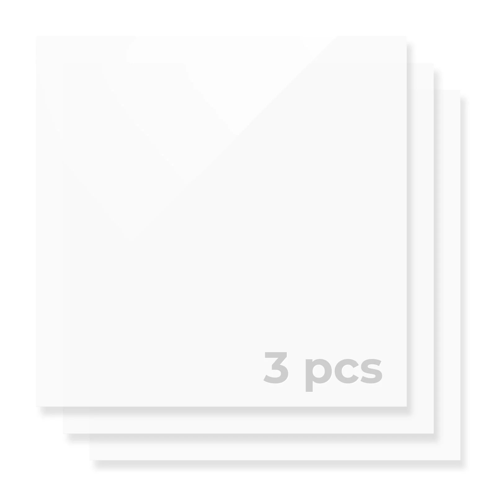 3mm White Opaque Glossy Acrylic Sheet Plexiglass (3pcs) - Image 3