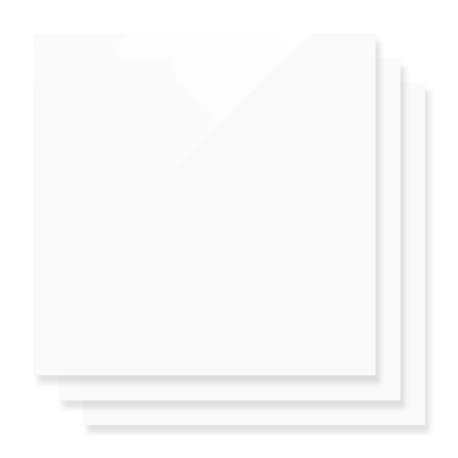 3mm White Opaque Glossy Acrylic Sheet Plexiglass (3pcs) - Image 4