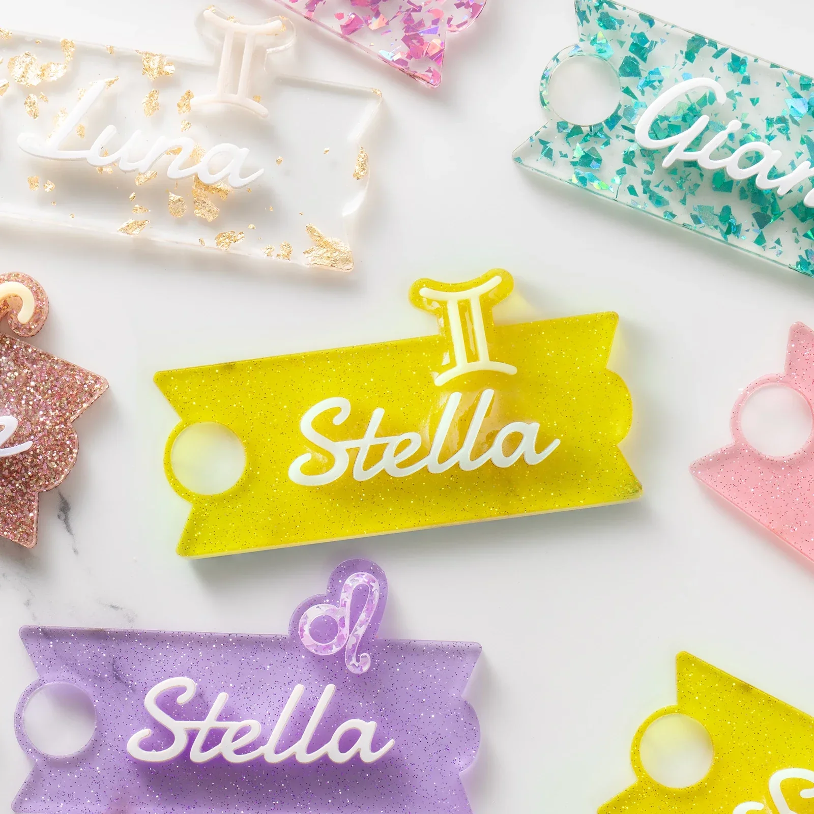 3mm Yellow Glitter Translucent Glossy Acrylic Sheet (3pcs) - Image 2