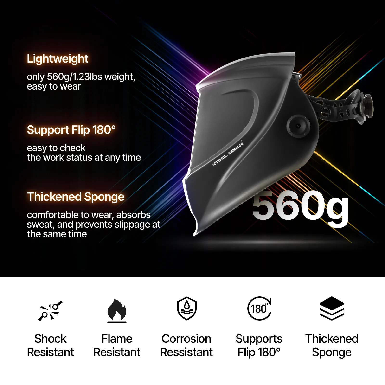 1080nm Auto-Darkening Laser Welding Helmet - Image 7