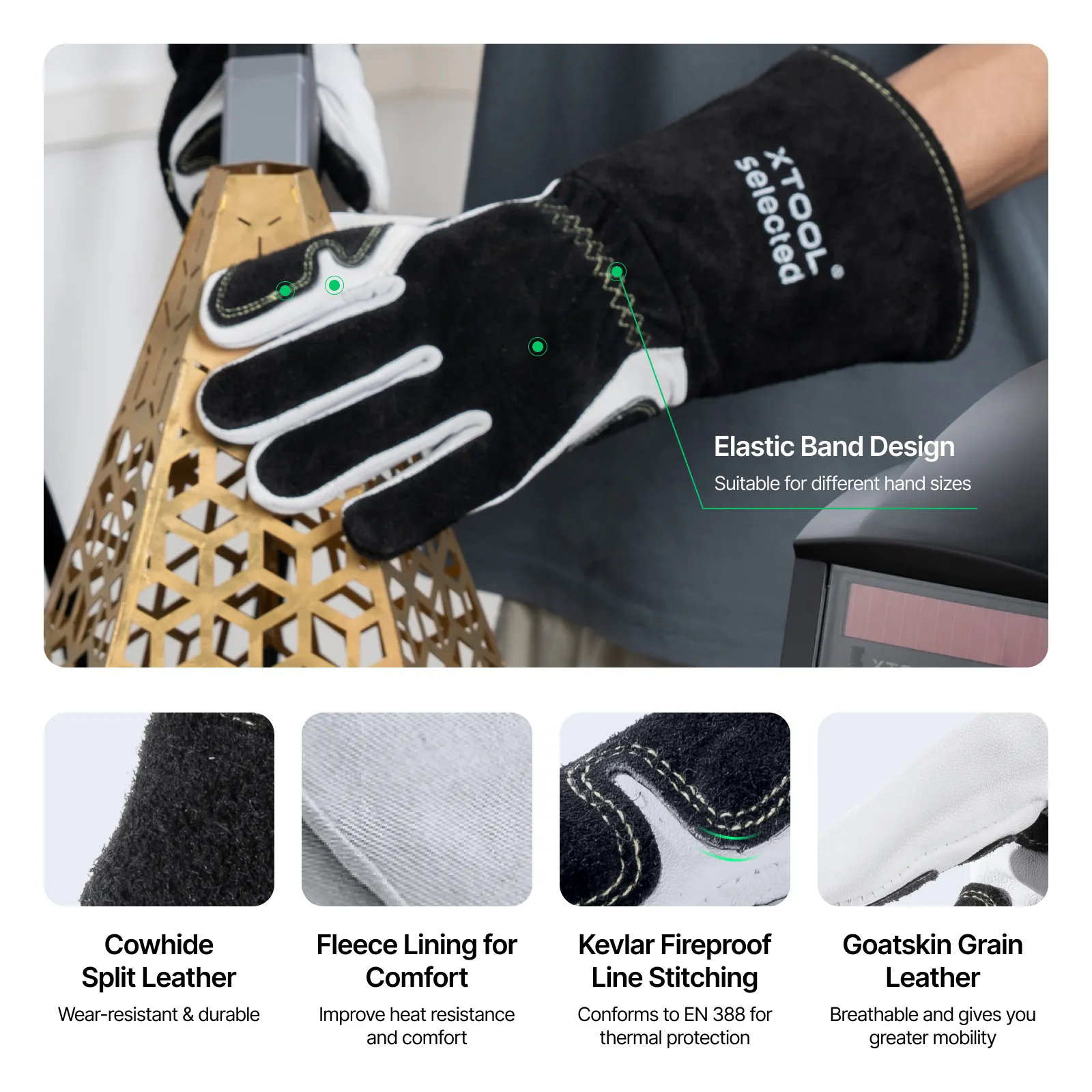 35,56 cm Laser Welding Gloves for xTool MetalFab - Image 4