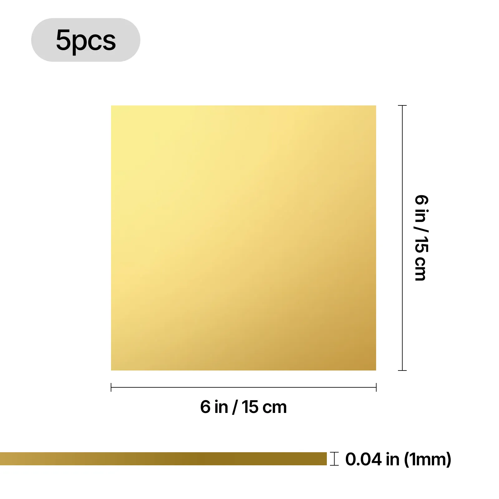 1.2 mm Brass Sheets (5 pcs) - Image 3