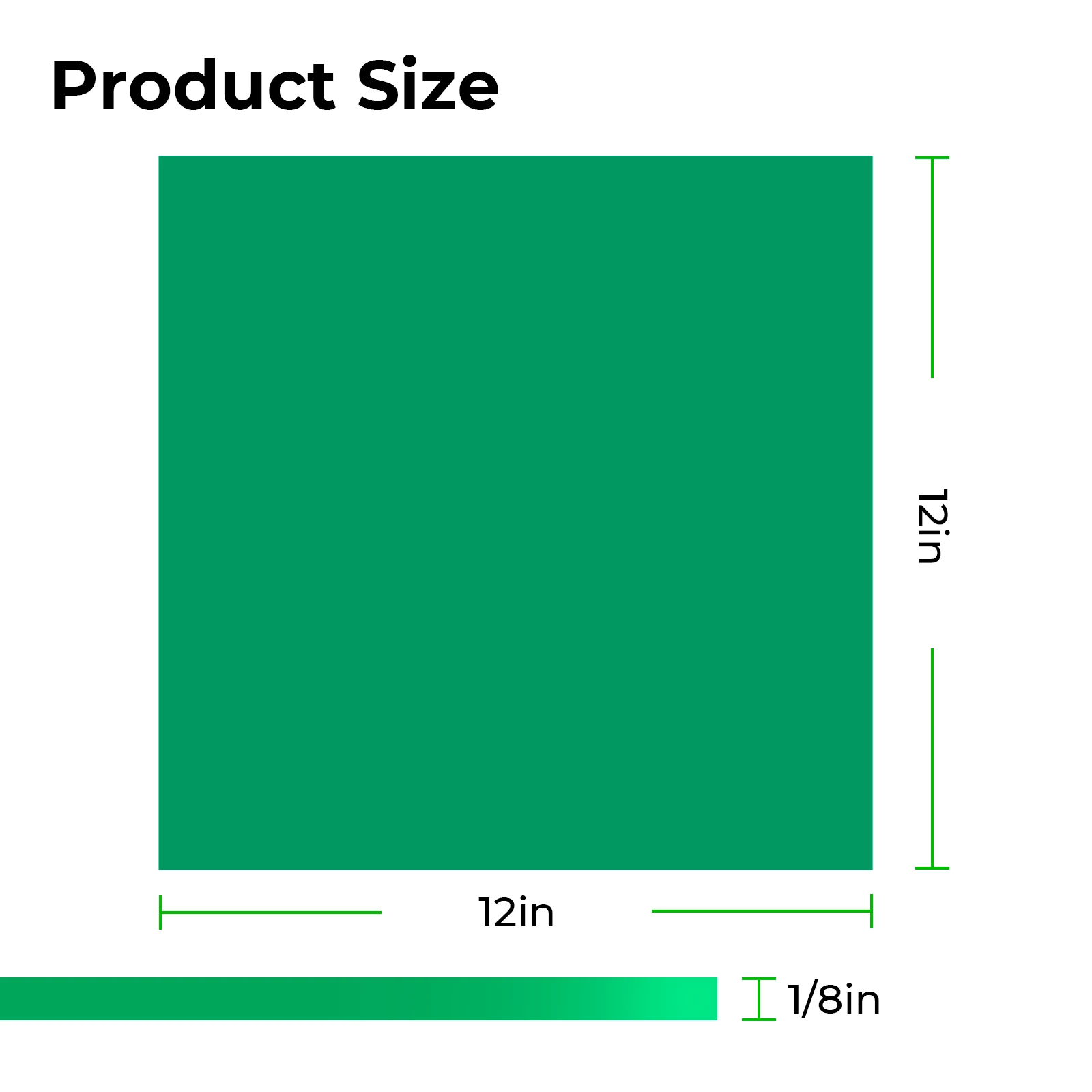 3 mm Green Opaque Glossy Acrylic Sheet Plexiglass for Diode Laser Cutting (3pcs) - Image 2