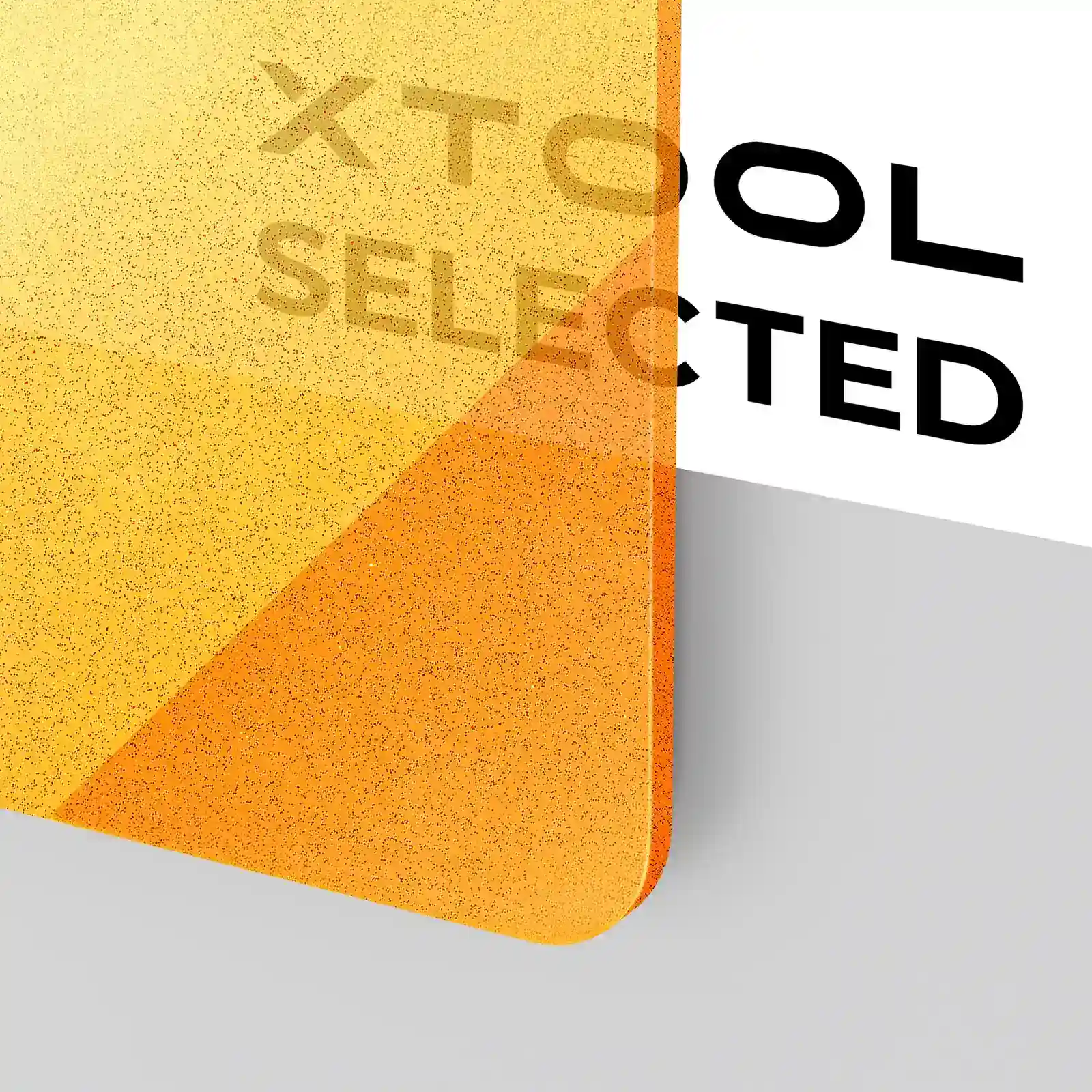 3mm Orange Glitter Translucent Glossy Acrylic Sheet (3pcs) - Image 3
