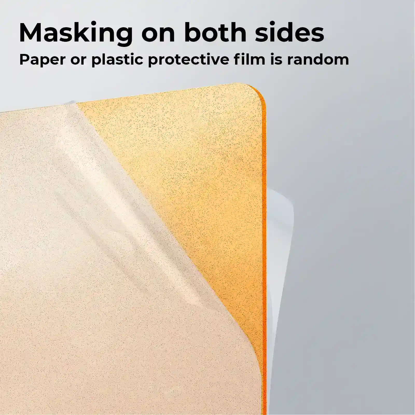 3mm Orange Glitter Translucent Glossy Acrylic Sheet (3pcs) - Image 4