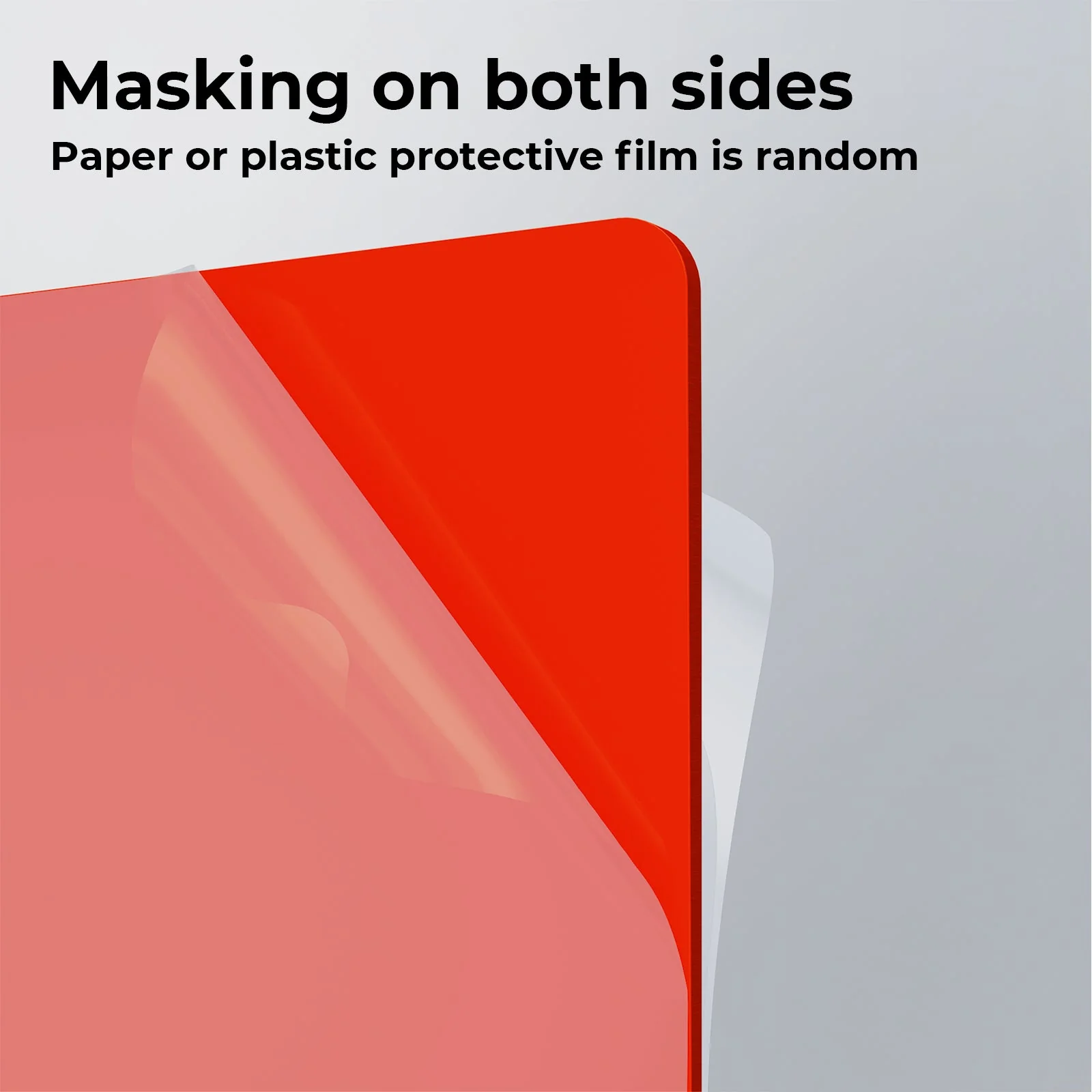 3mm Red Translucent Glossy Acrylic Sheet (3pcs) - Image 5