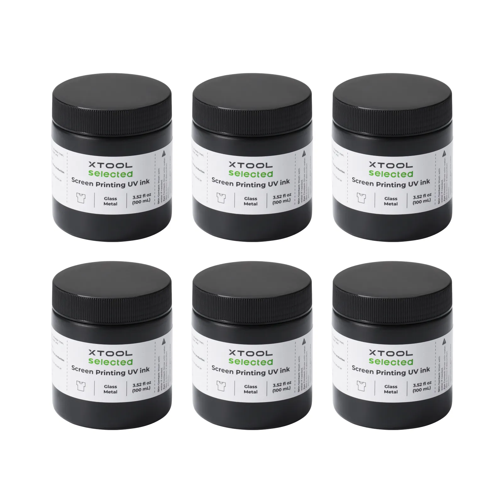 Basic Color UV Screen Printing Ink Set (6 Colors)